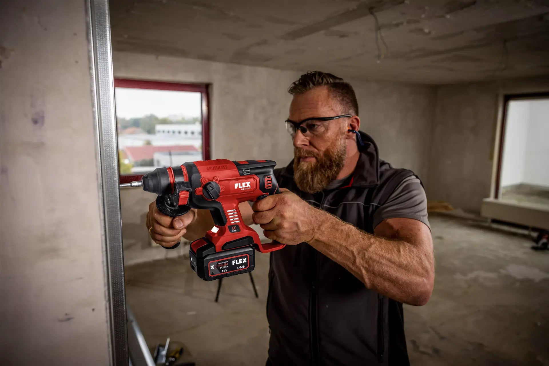 FLEX cordless combination hammer 18V CHE 18.0-EC C 491284