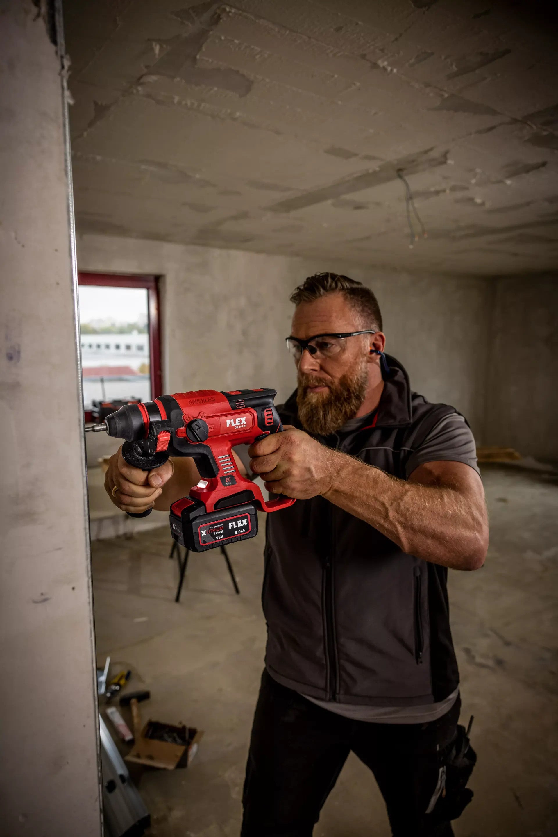 FLEX cordless combination hammer 18V CHE 18.0-EC C 491284