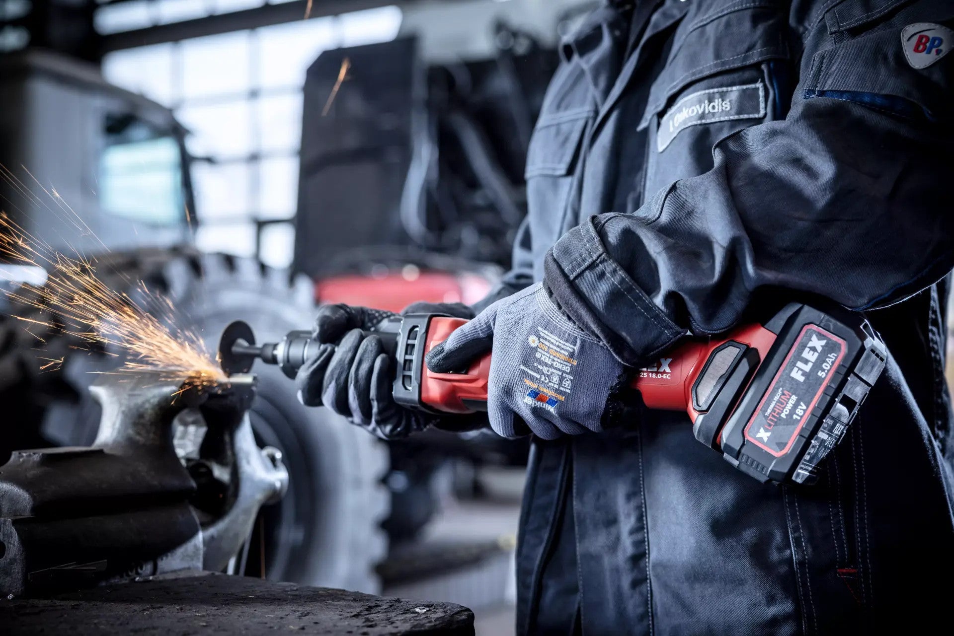 FLEX Akku-Geradschleifer 18V DGE 25 18.0-EC C 518867