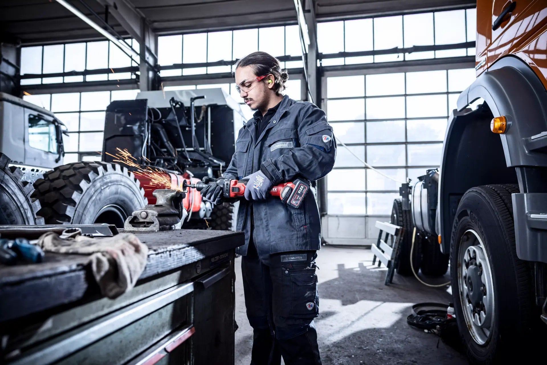 FLEX Akku-Geradschleifer 18V DGE 25 18.0-EC C 518867