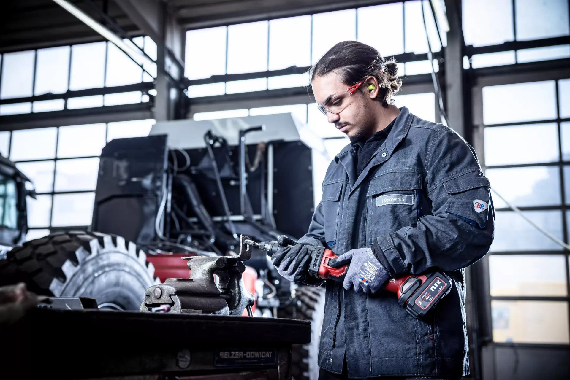 FLEX Akku-Geradschleifer 18V DGE 25 18.0-EC C 518867