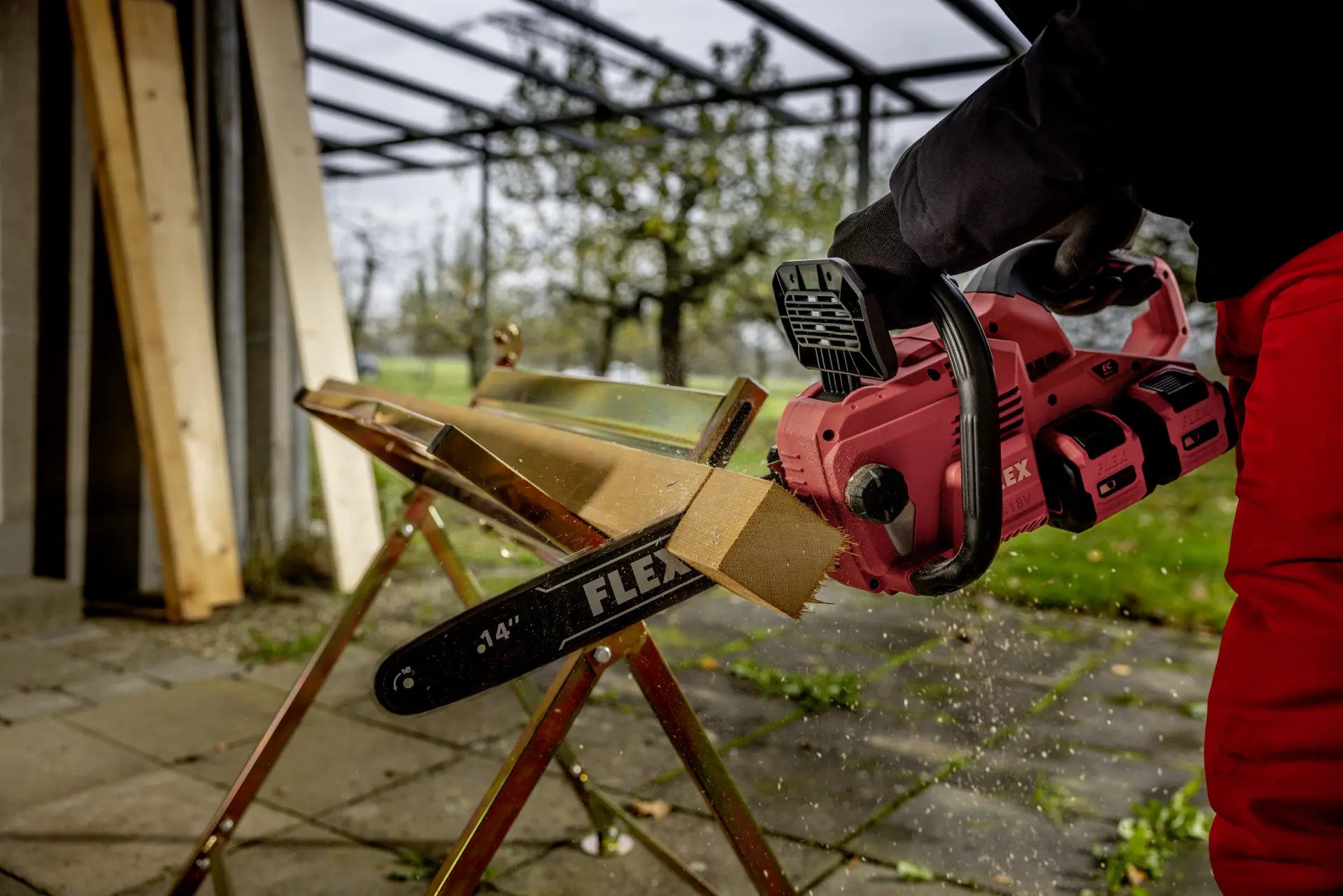 FLEX Cordless Chainsaw 2x18 V 35cm GCS 35 2x18-EC 531276