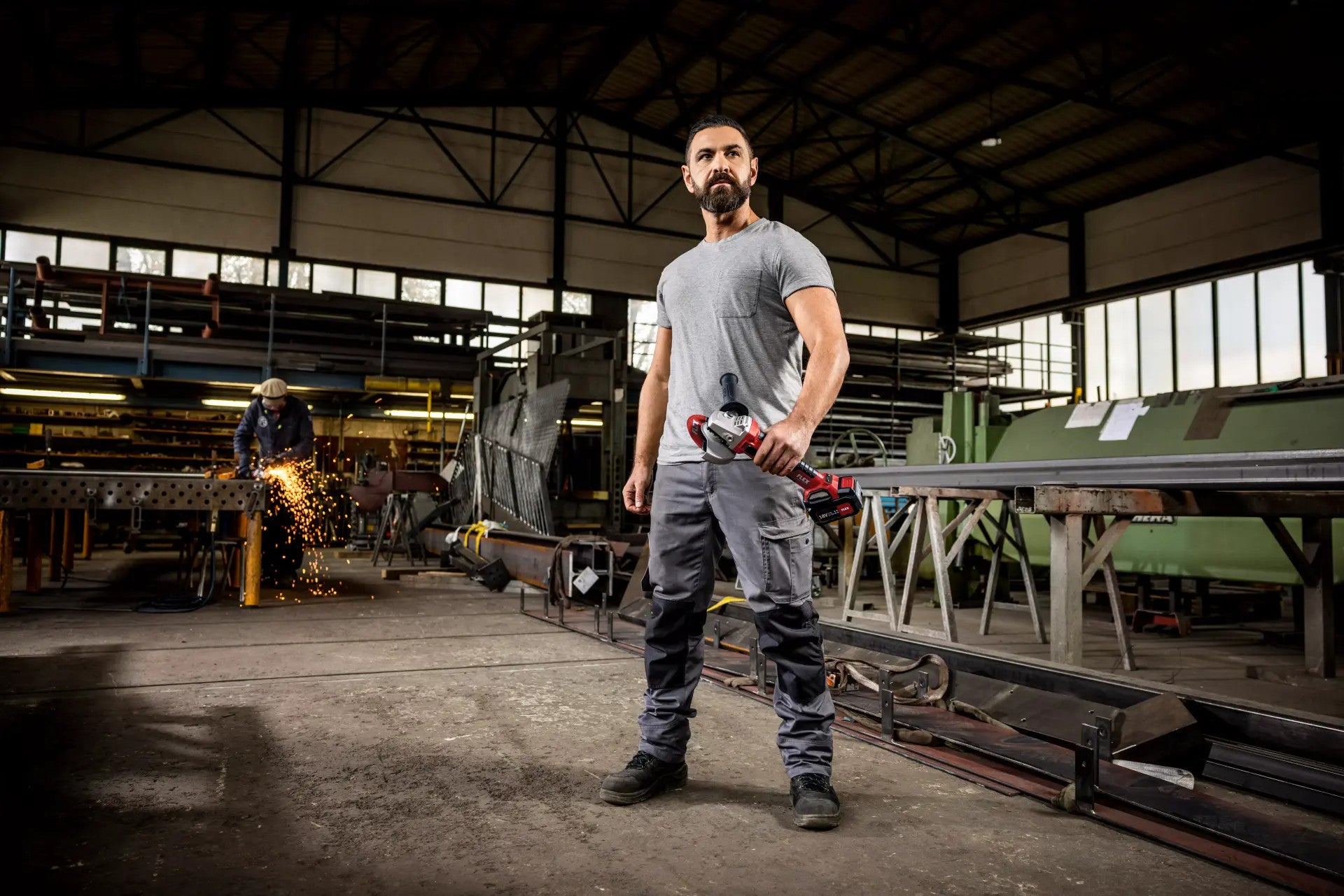 FLEX Akku-Winkelschleifer mit Drehzahlregulierung 18V LBE 125 18.0-EC C 499285