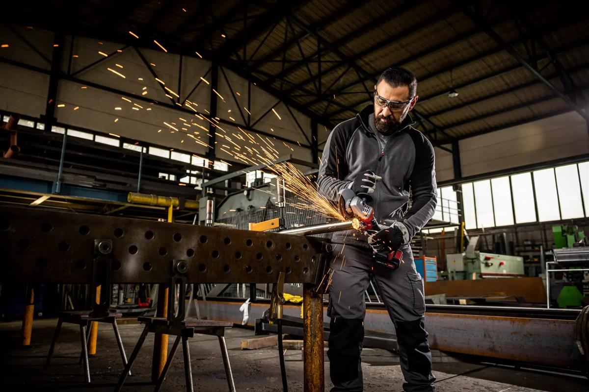 FLEX Cordless Angle Grinder with Speed ​​Control 18V LBE 125 18.0-EC C 499285