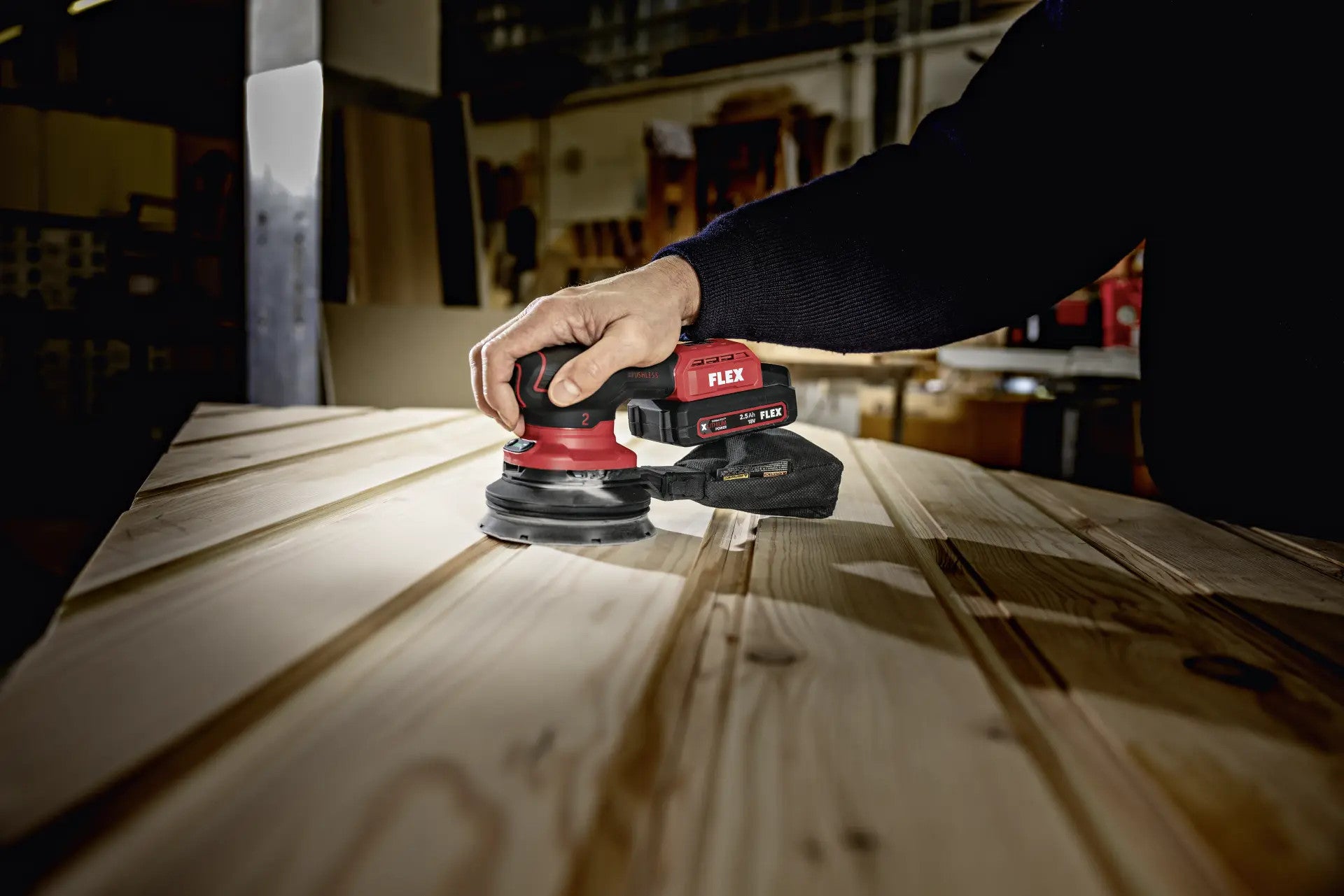 FLEX cordless eccentric sander 18V ORE 2-125 18-EC C 532081