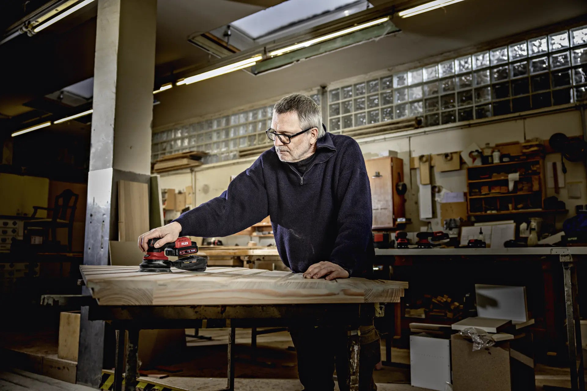 FLEX cordless eccentric sander 18V ORE 2-125 18-EC C 532081