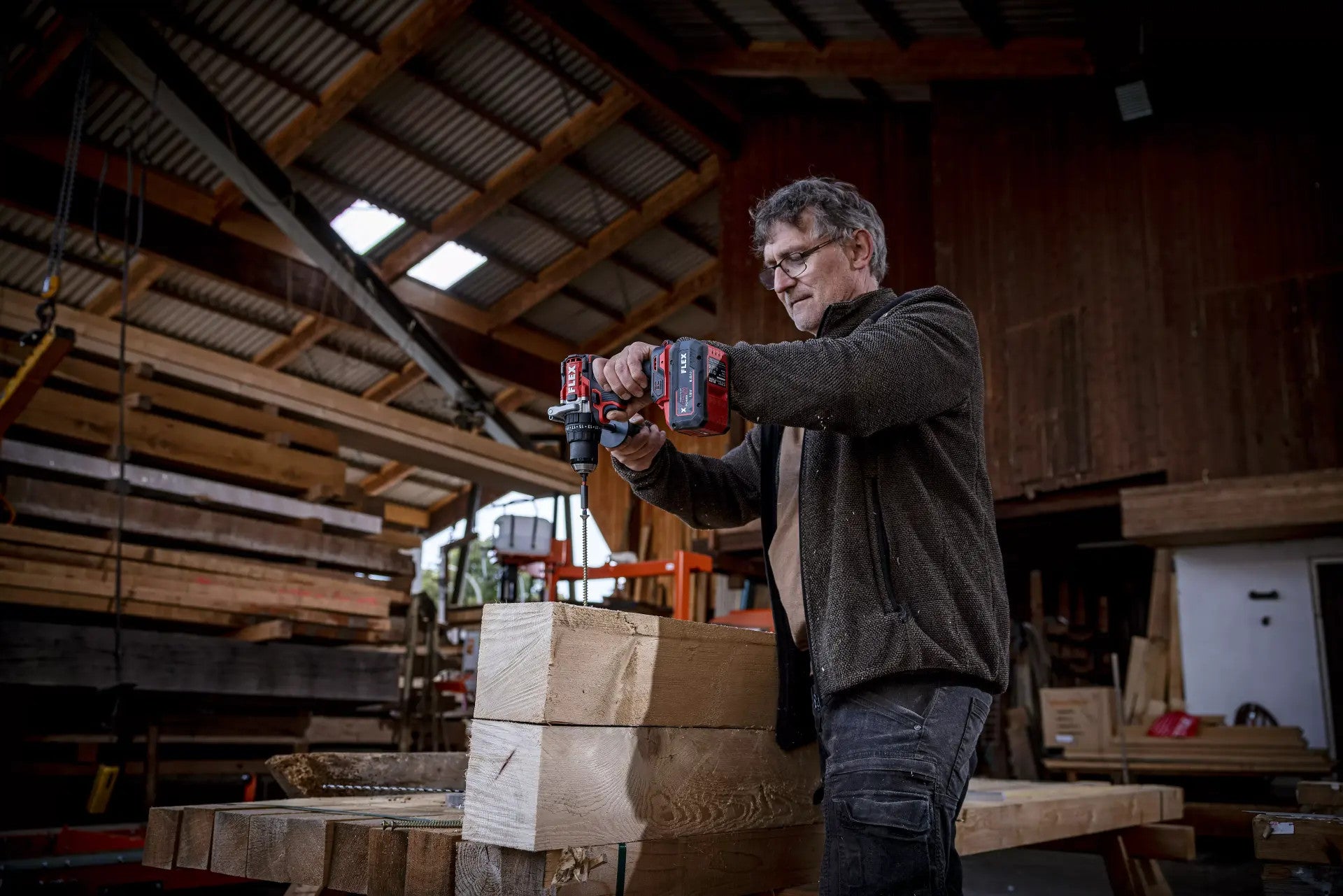 FLEX Cordless Impact Drill Driver 18V PD 2G 18.0-EC HD C 515698