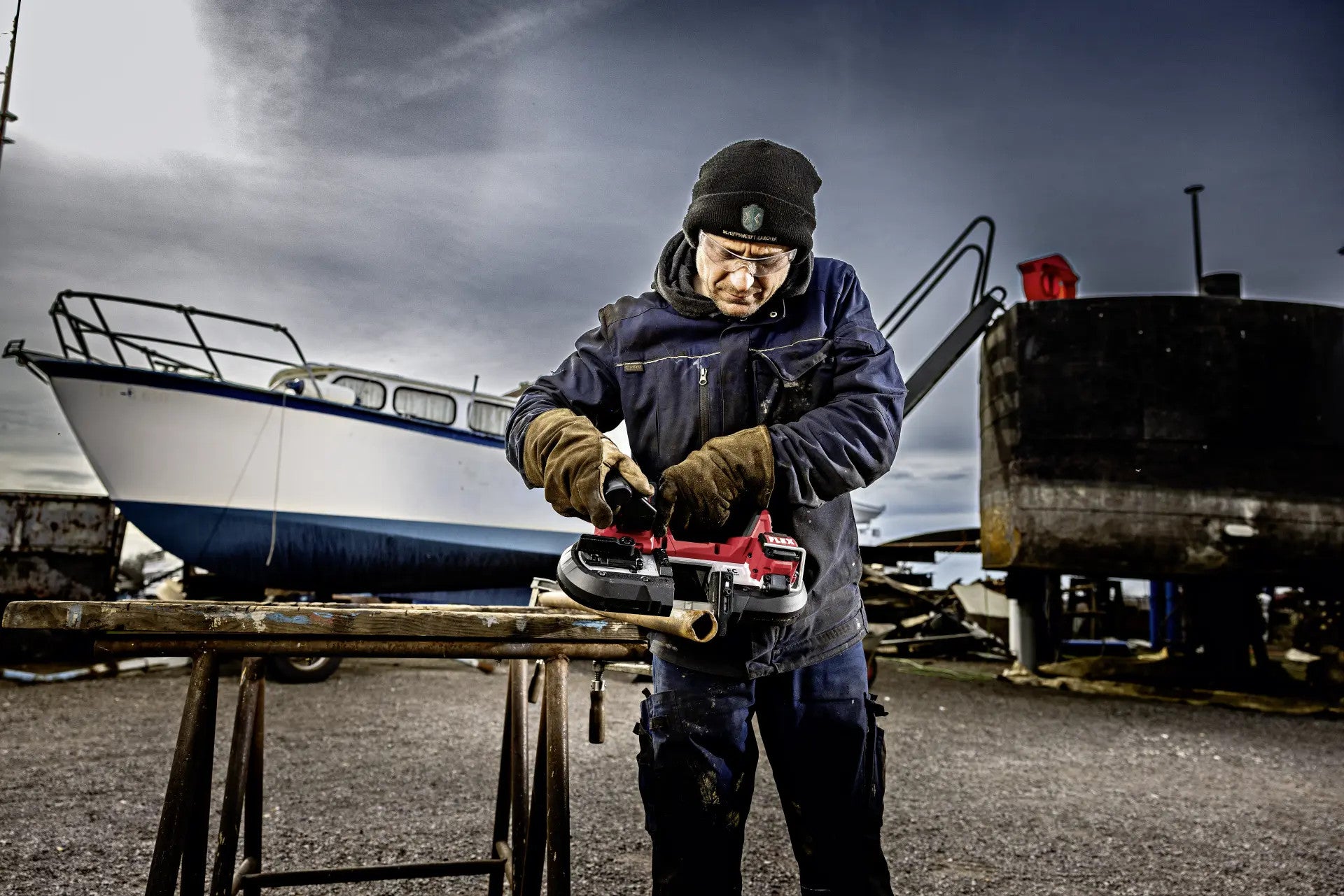 FLEX Akku-Bandsäge 18V SBE 64 18-EC Sortimo Werkzeugkoffer 531748