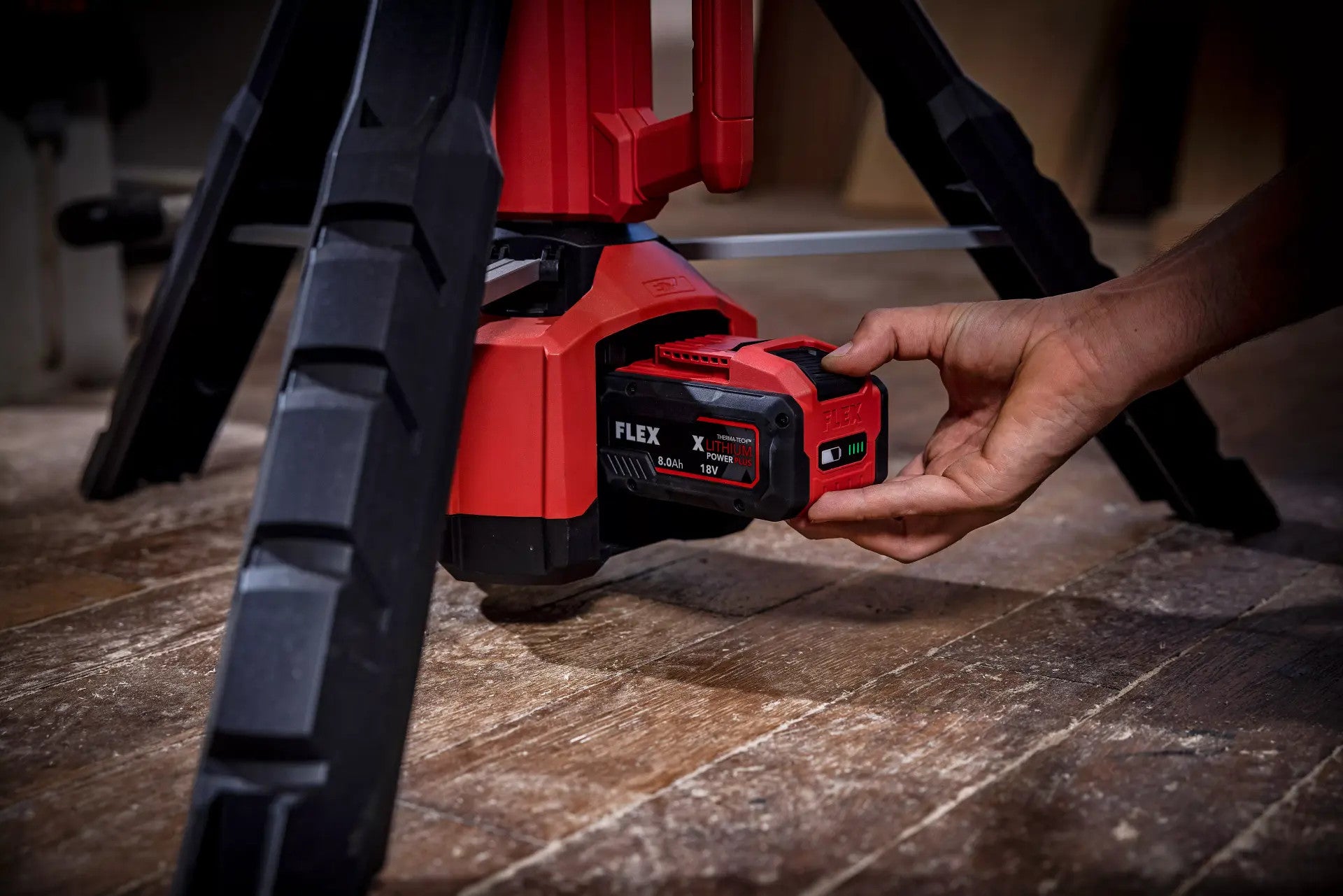 FLEX Cordless LED Work Light with Tripod 18V TL 4000 18.0/230 530375