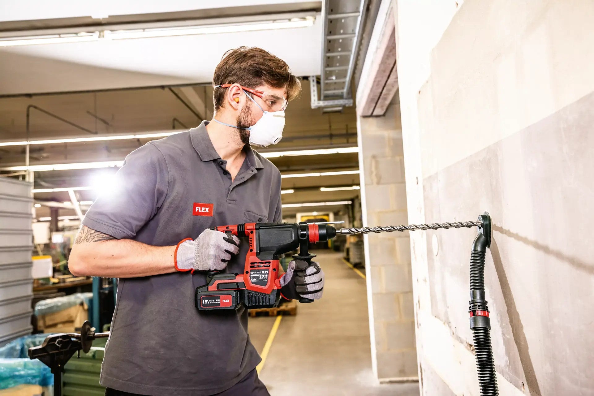 FLEX Akku-Kombihammer 18V CHE 2-26 18.0-EC C 491314