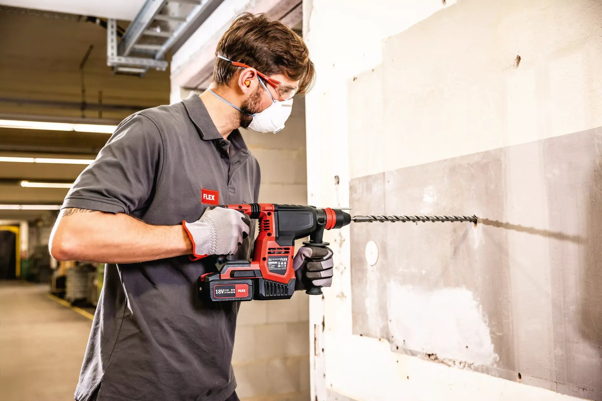 FLEX Akku-Kombihammer 18V CHE 2-26 18.0-EC C 491314