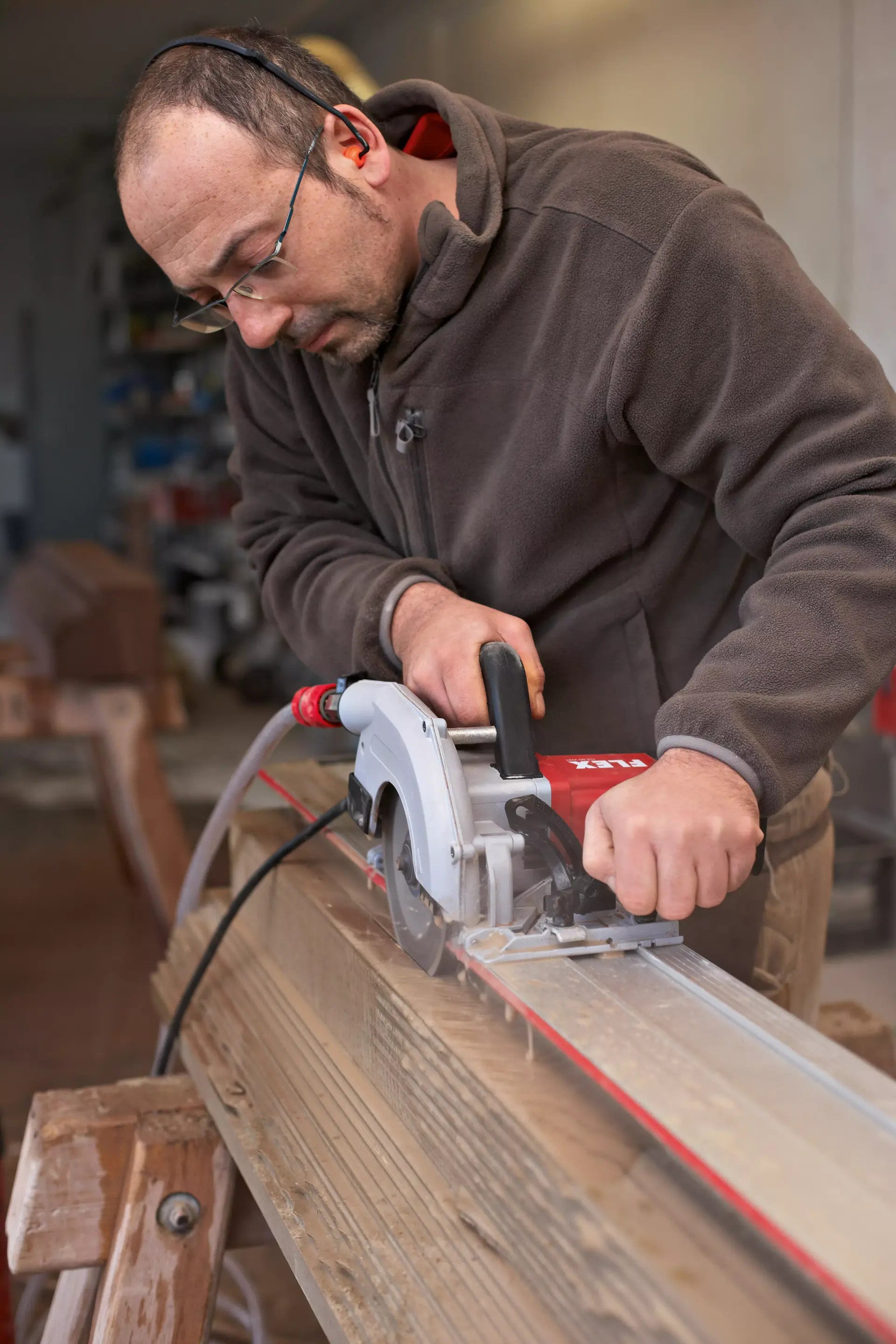 FLEX Diamond Stone Cutter CS 60 WET + Guide Rail 374016