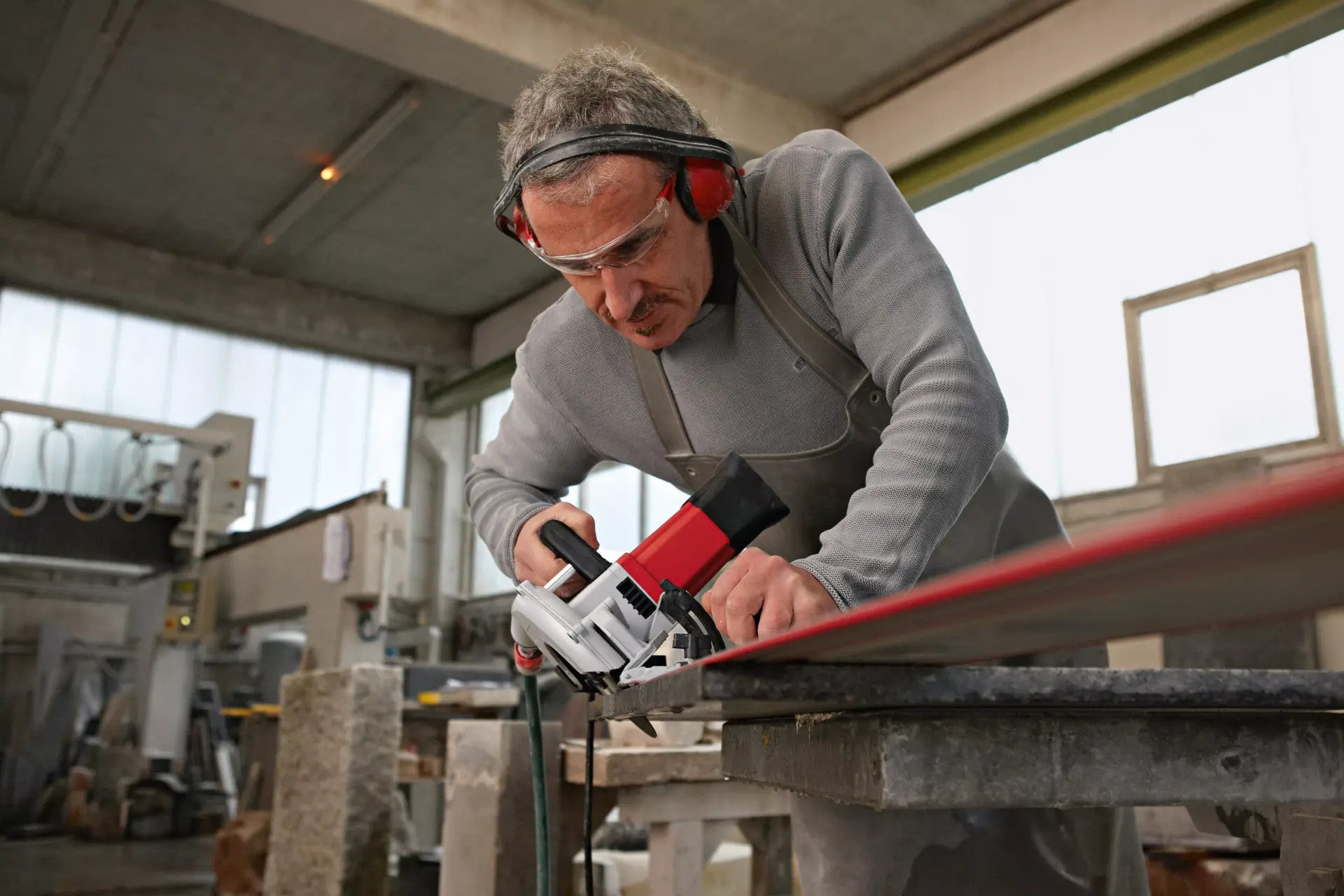 FLEX Diamond Stone Cutter CS 60 WET + Guide Rail 374016