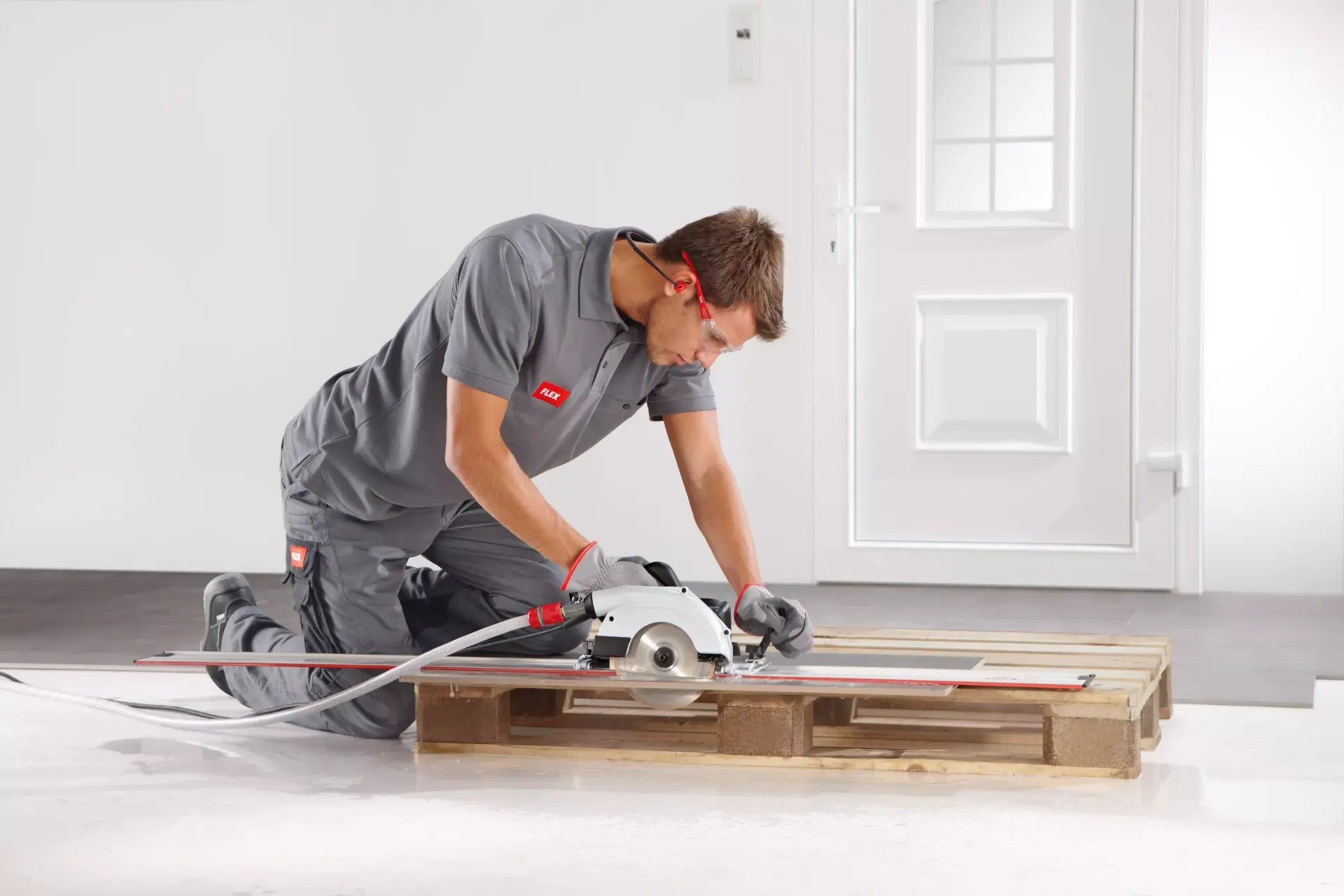 FLEX Diamond Stone Cutter CS 60 WET + Guide Rail 374016