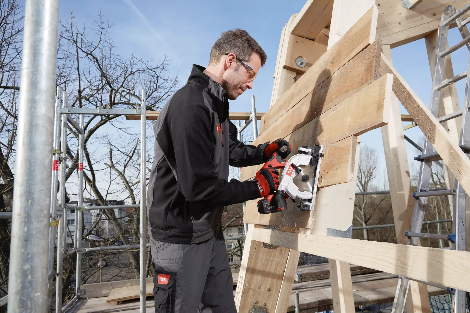 FLEX cordless hand-held circular saw with pendulum hood 18V CS 62 18.0-EC C 491322