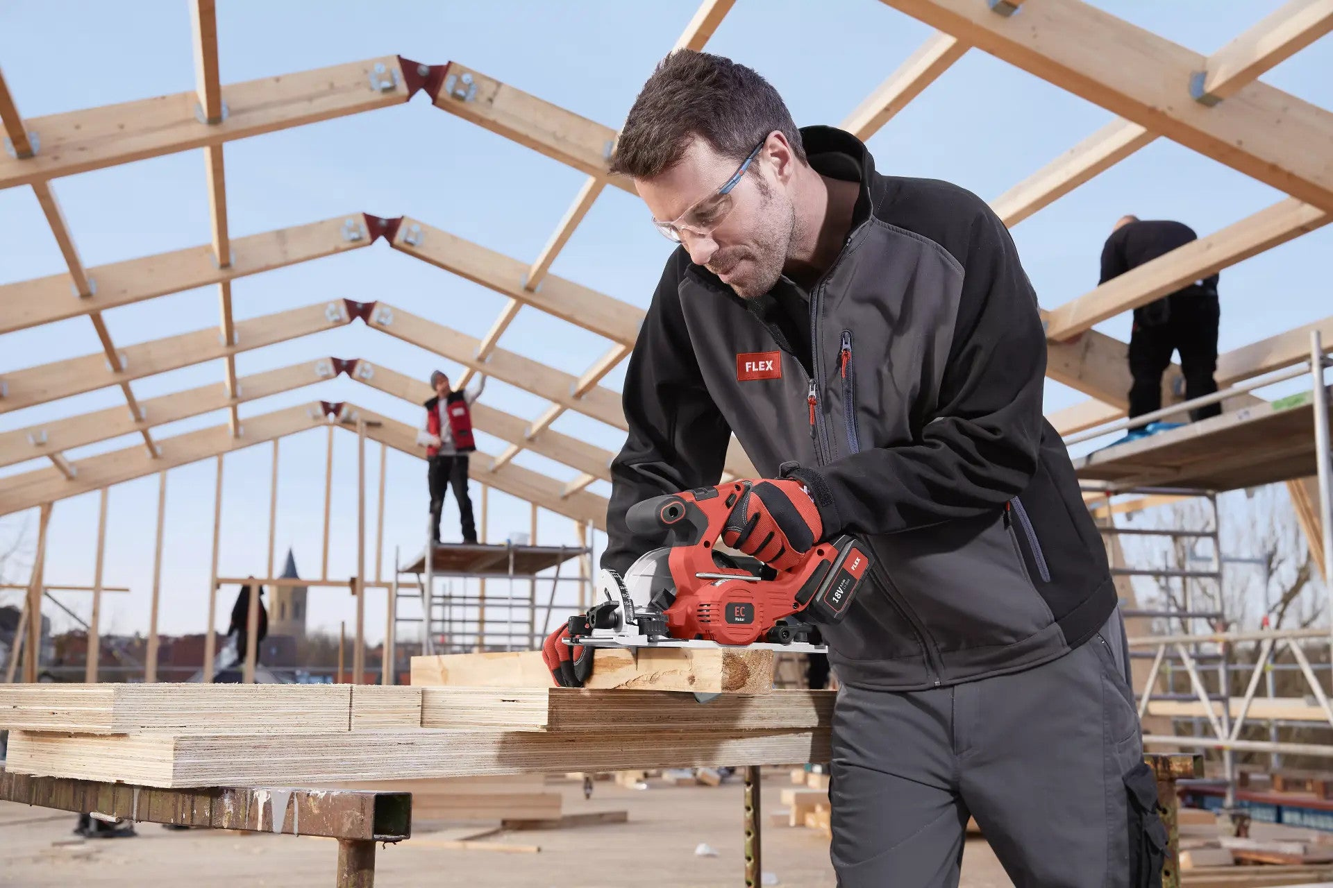 FLEX cordless hand-held circular saw with pendulum hood 18V CS 62 18.0-EC C 491322