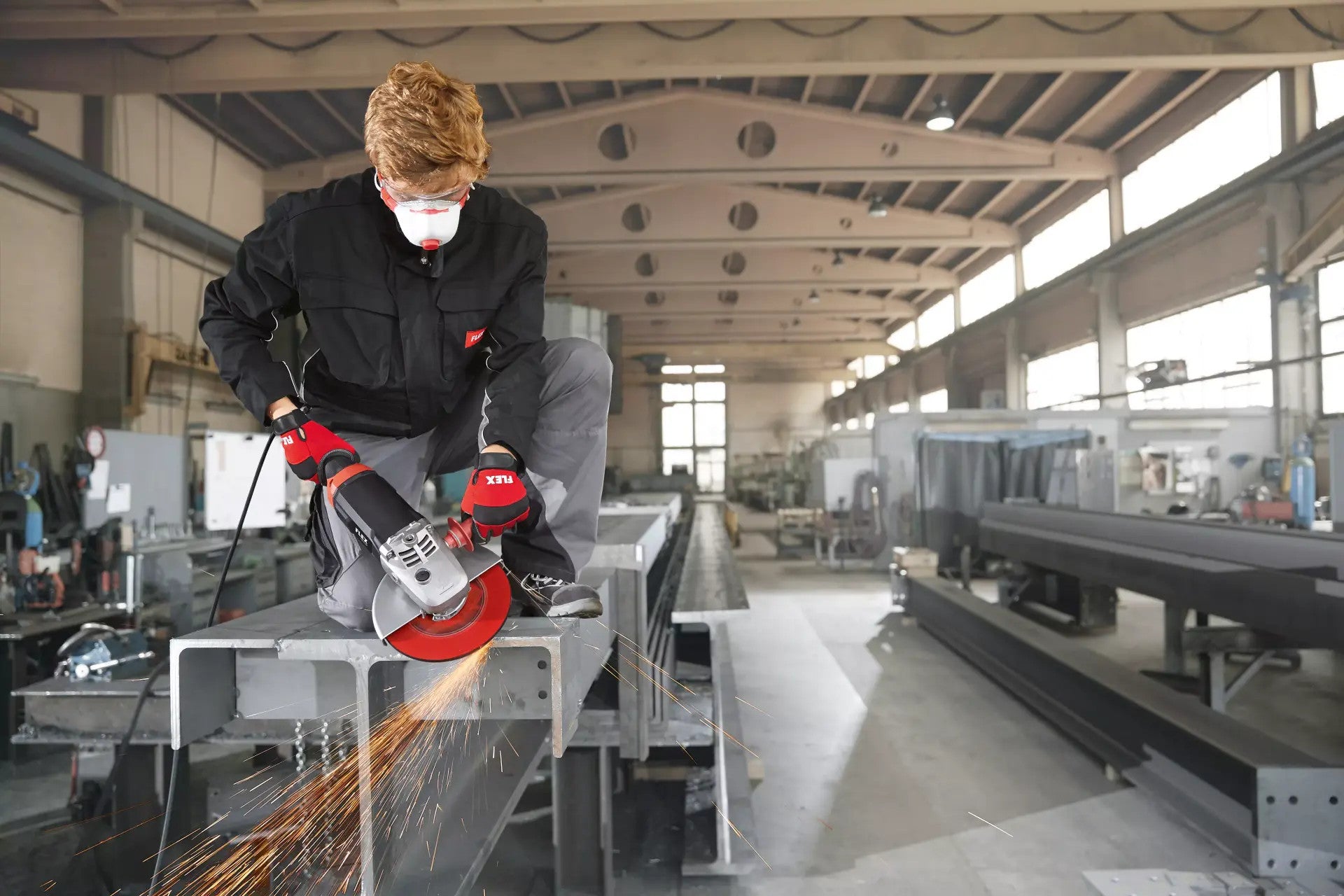 FLEX Winkelschleifer 230mm 2600W L26-6 230 TK-S Diamantjet Diamantscheibe 466239