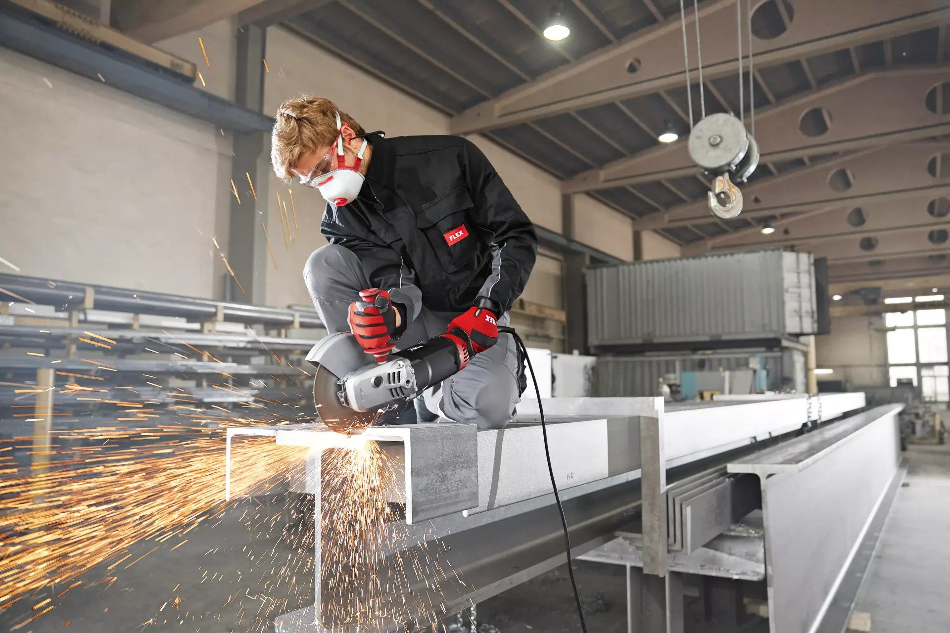 FLEX Winkelschleifer 230mm 2600W L26-6 230 TK-S Diamantjet Diamantscheibe 466239