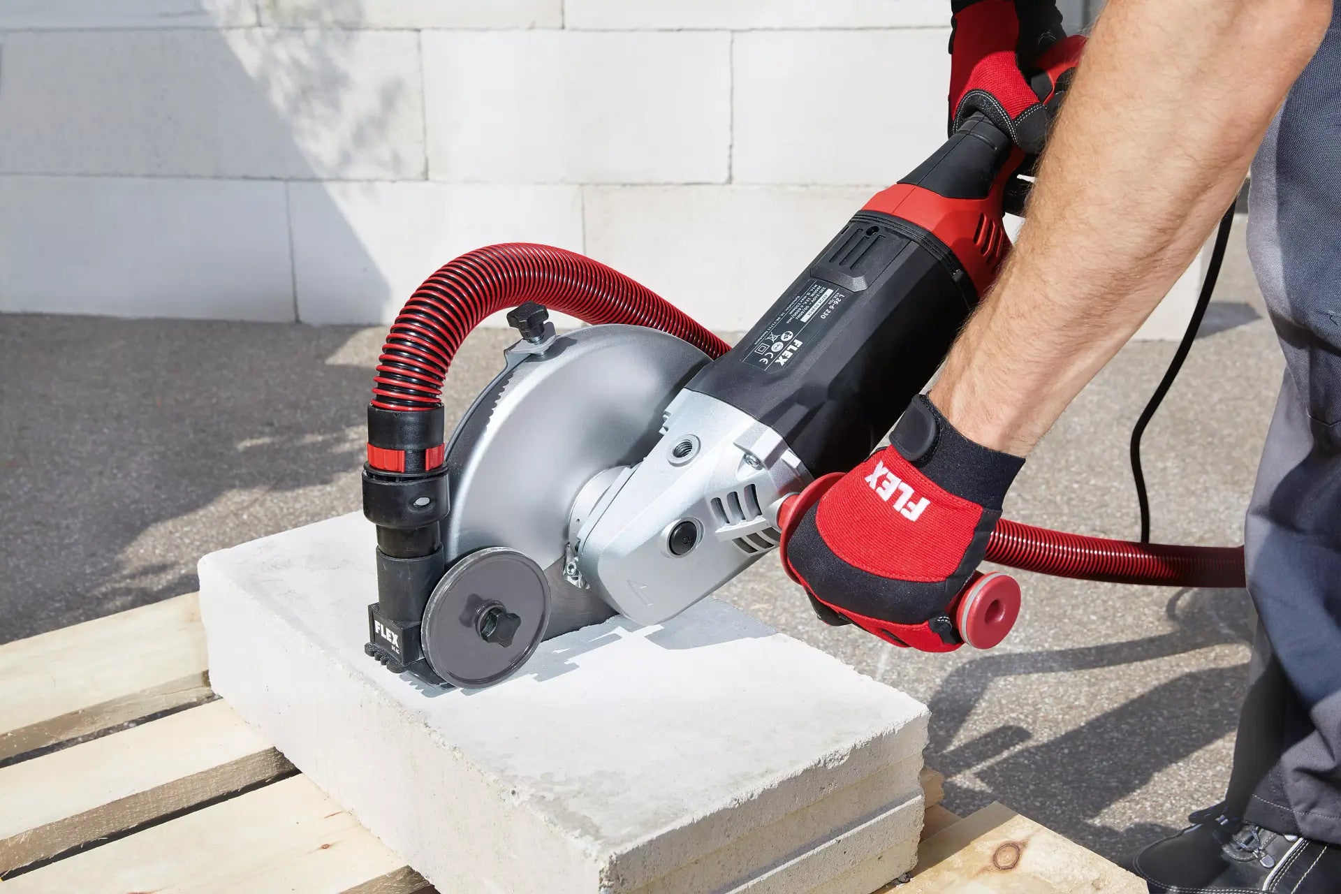 FLEX Winkelschleifer 230mm 2600W L26-6 230 TK-S Diamantjet Diamantscheibe 466239