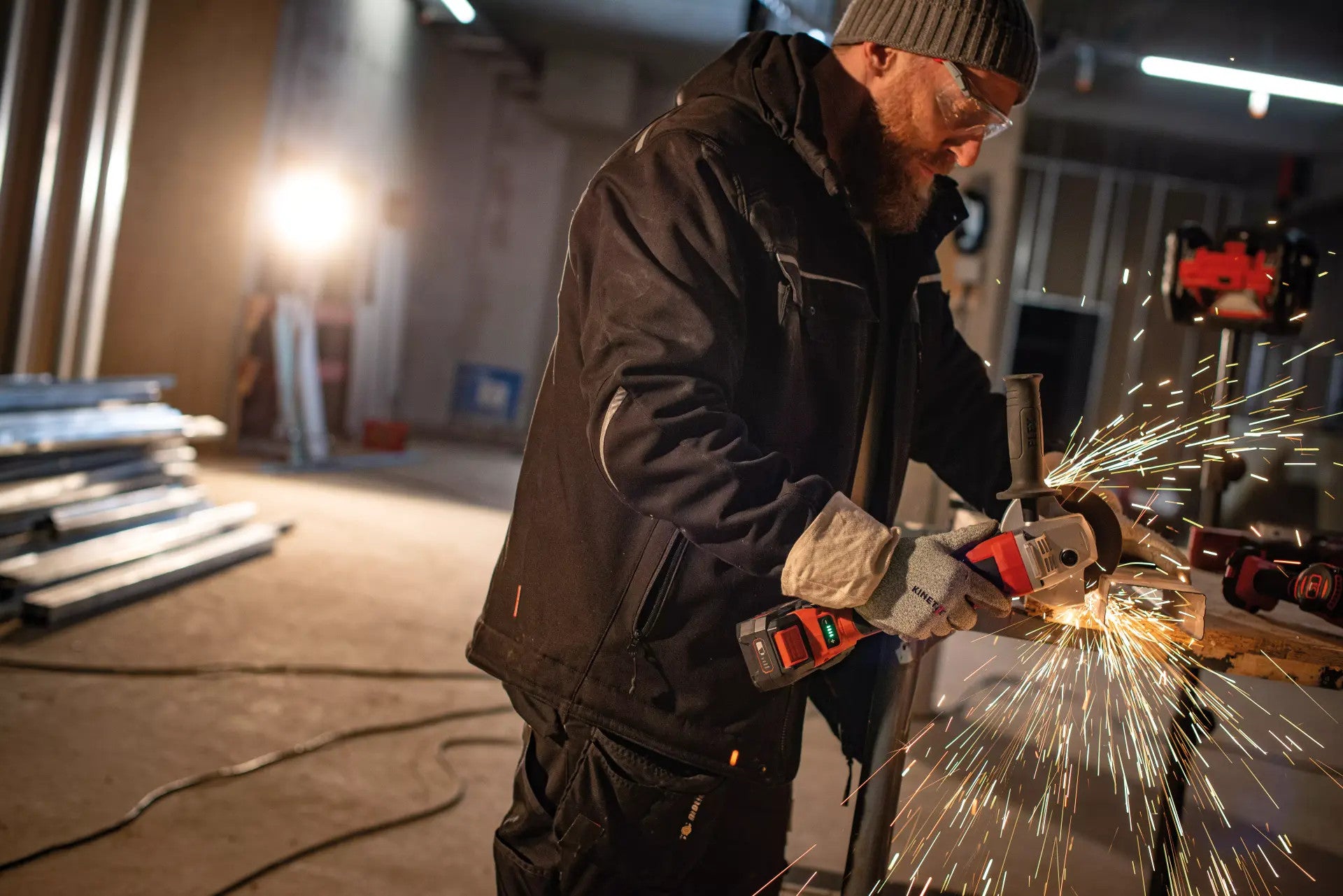 FLEX Akku-Winkelschleifer mit Drehzahlregulierung 18V LBE 125 18.0-EC C 499285