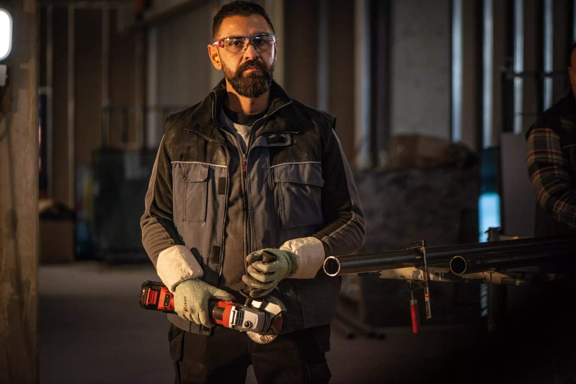 FLEX Akku-Winkelschleifer mit Drehzahlregulierung 18V LBE 125 18.0-EC C 499285