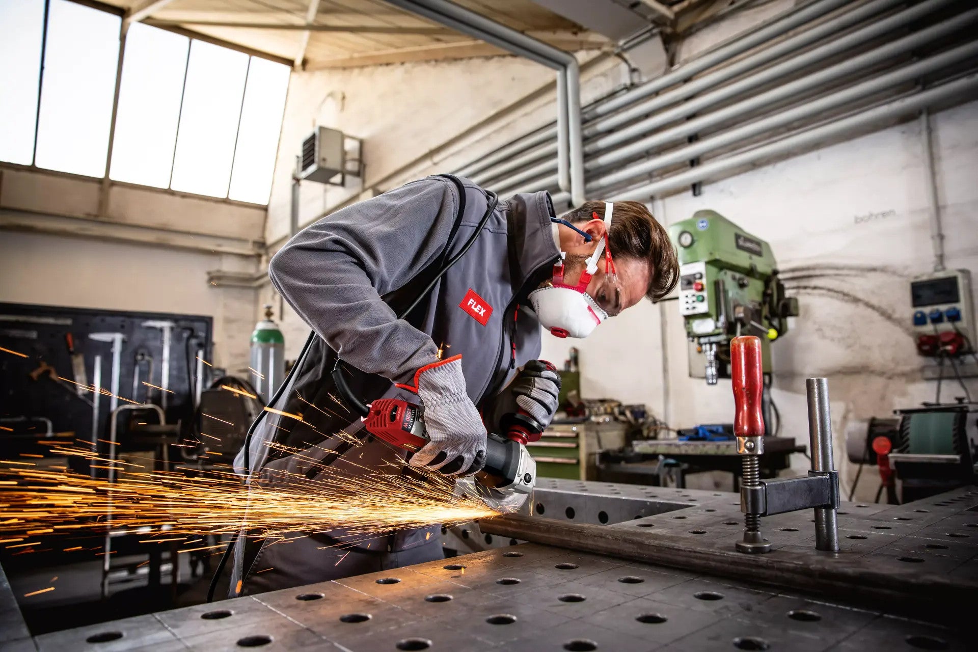 FLEX Winkelschleifer 1500 W LE 15-11 125mm Set 501638