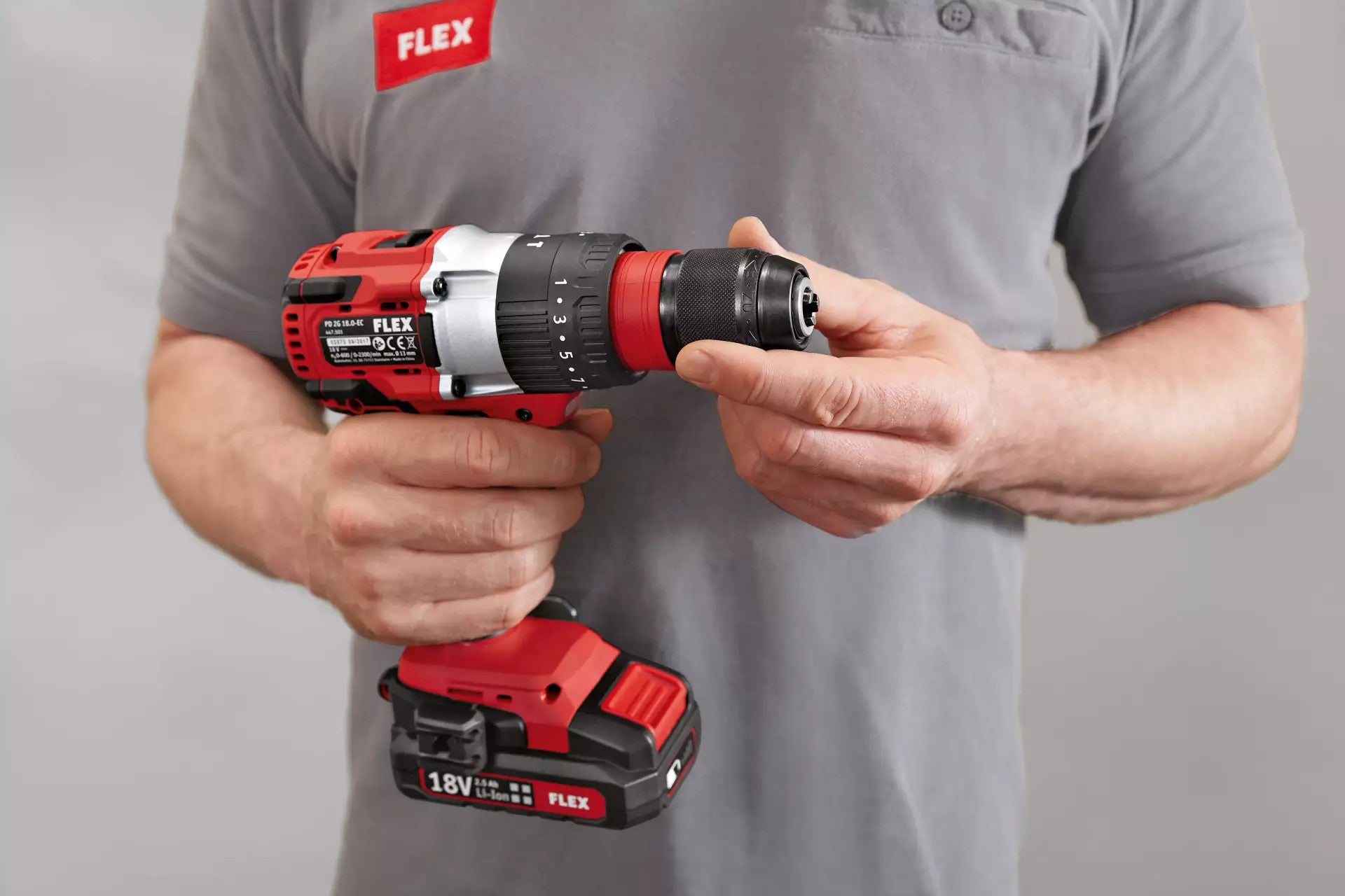 FLEX Akku-Schlagbohrschrauber 18V 2-Gang PD 2G 18.0-EC C 491233