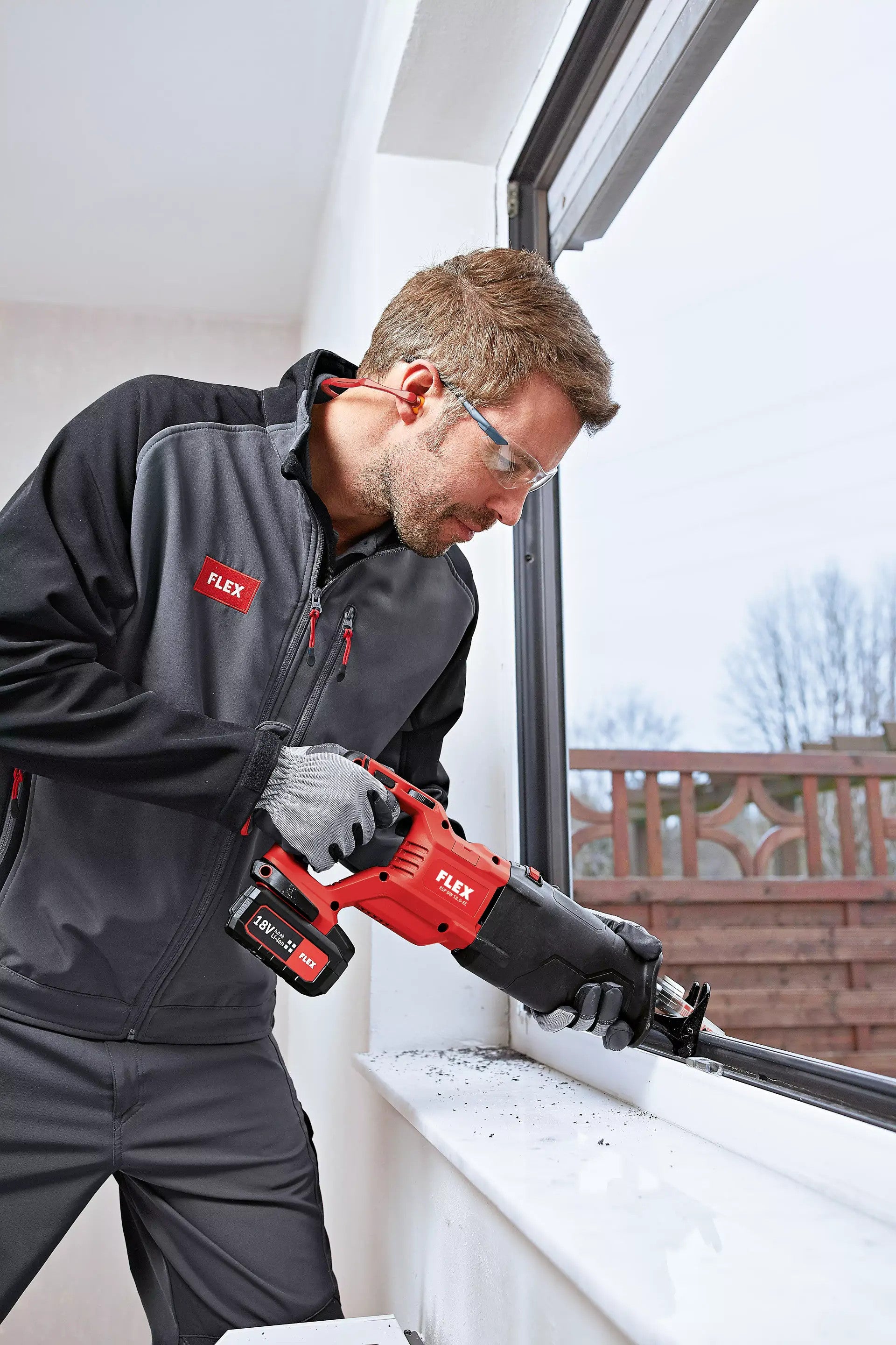 FLEX Akku-Säbelsäge mit Pendelhub 18V RSP DW 18.0-EC C 491306