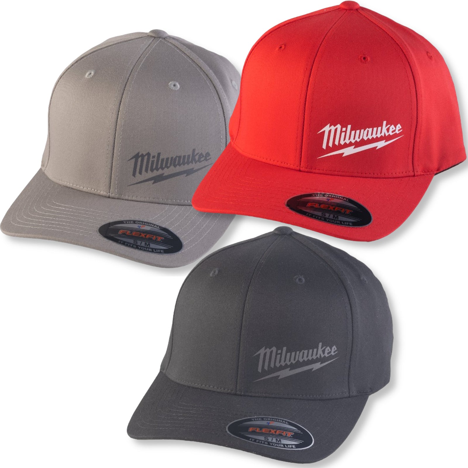 Milwaukee Baseball Kappe Mütze Cap Cappy grau rot schwarz