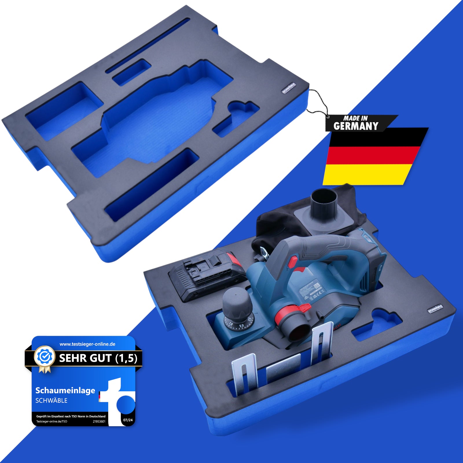 SCHWÄBLE Schaumeinlage Schaumstoffeinlage Bosch Akku-Hobelmaschine GHO18-26