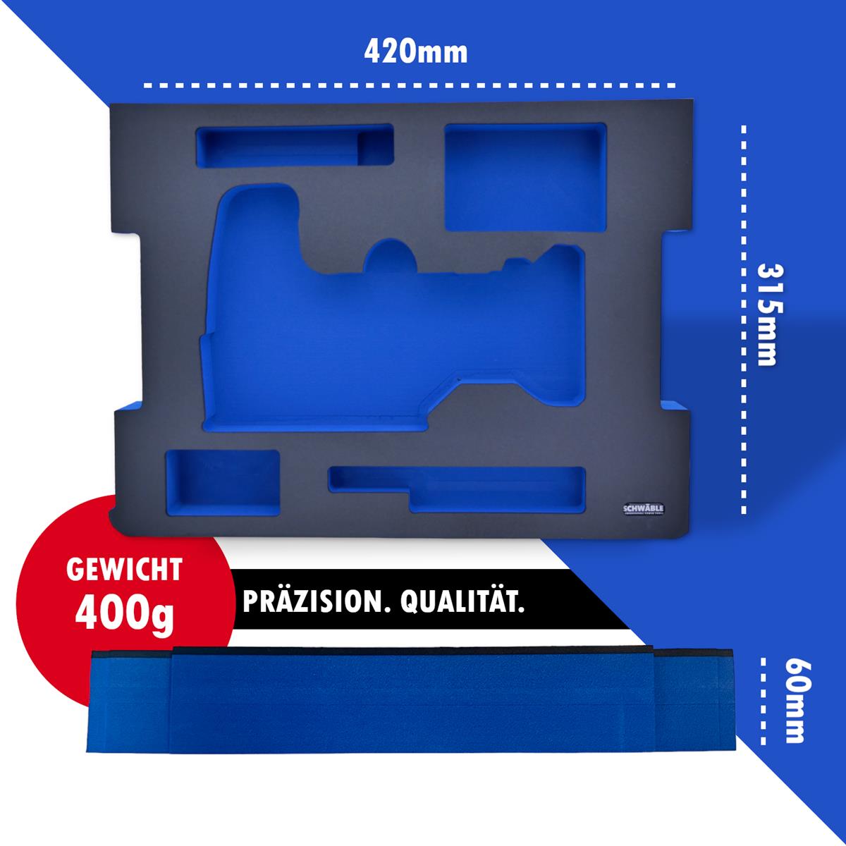 SCHWÄBLE® Foam Insert for Bosch Cordless Jigsaw GST18V-155S