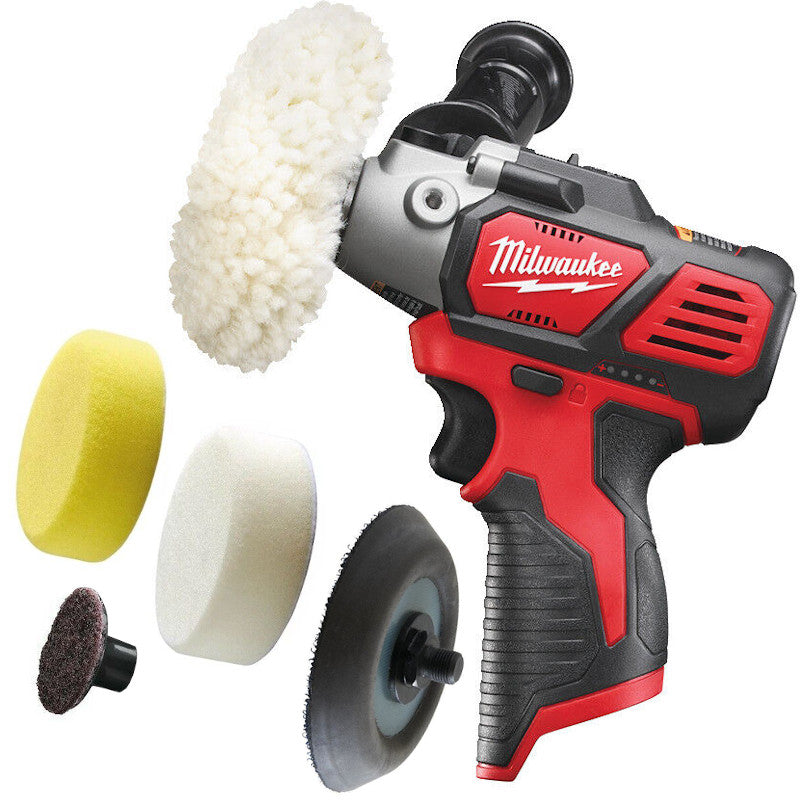 Milwaukee Akku-Poliermaschine 12V BPS-0 + Aufsätze