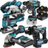 Makita Akku-Combo Set 18V DGA504 DHR171 DSS501 DJV181 DDF492