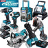 Makita 40V XGT Cordless Combo Set: Cordless Screwdriver, Impact Driver, Circular Saw and more.