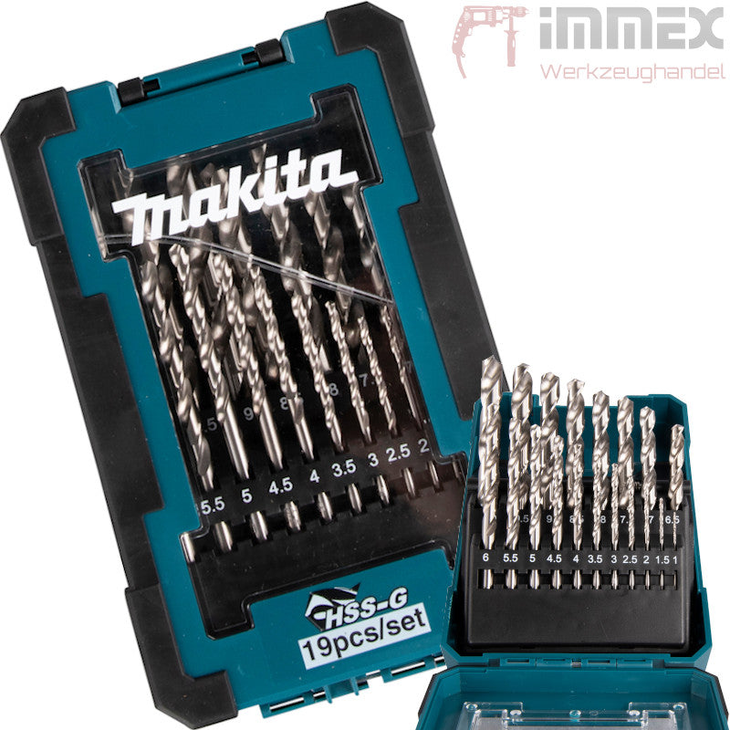 Makita Metallbohrer-Set HSS-G 19tlg. 1-10x0,5mm