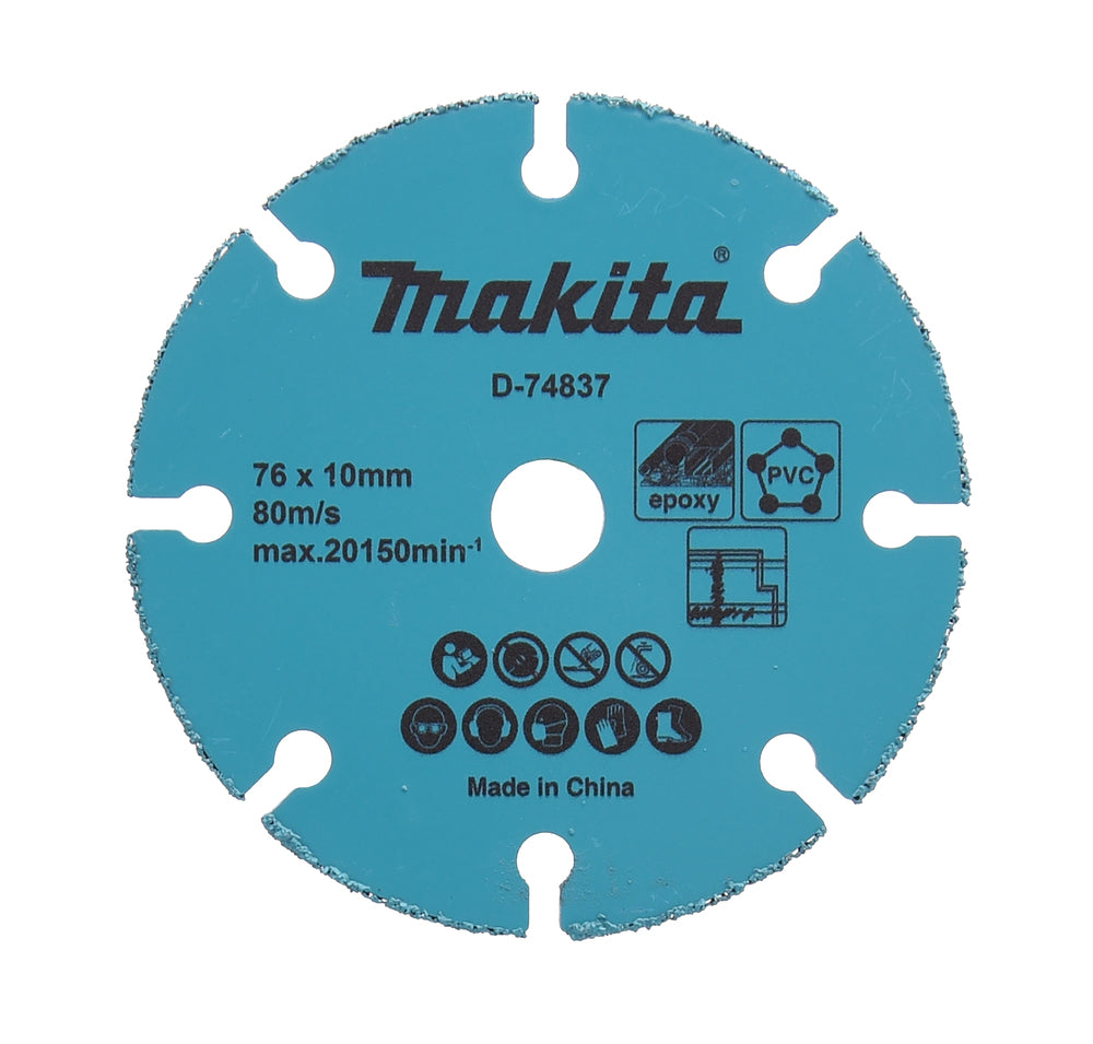Makita universal cutting disc 76mm for 18V cordless angle grinder DMC300