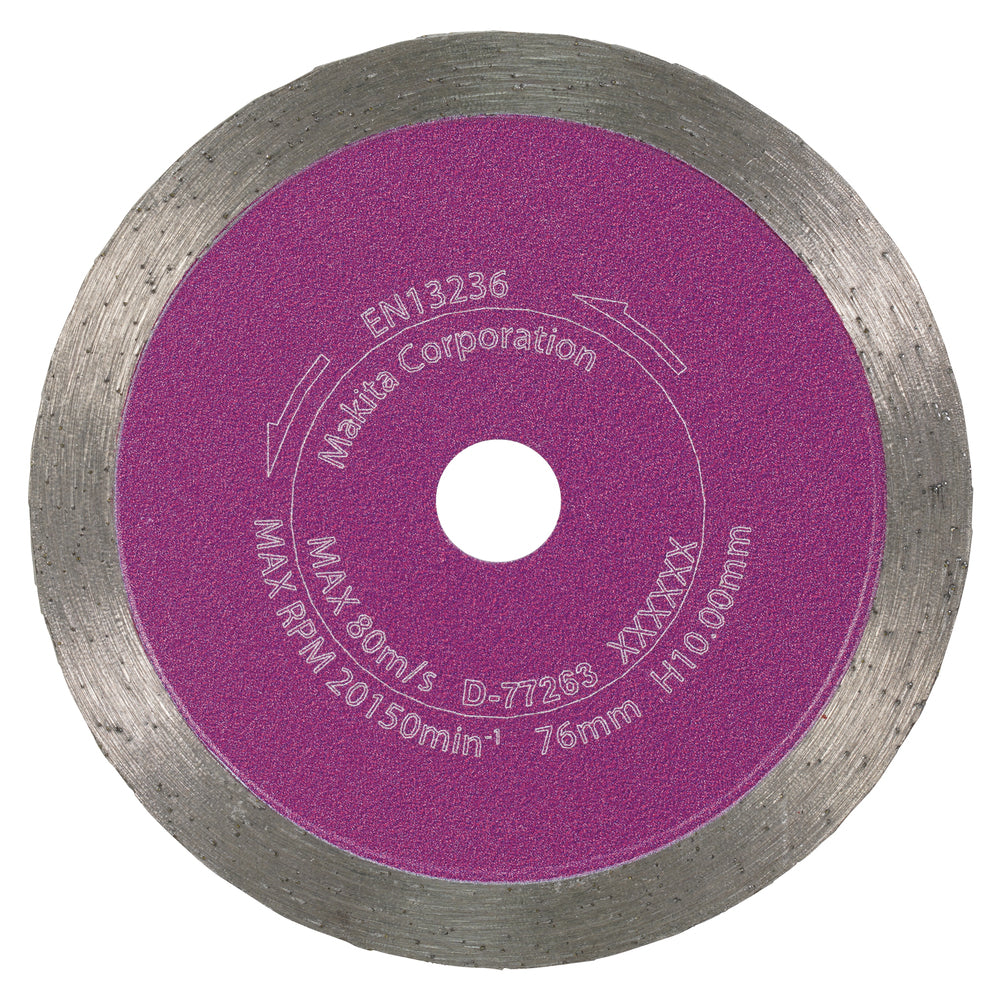 Makita 76mm diamond cutting disc for DMC300 cordless angle grinder