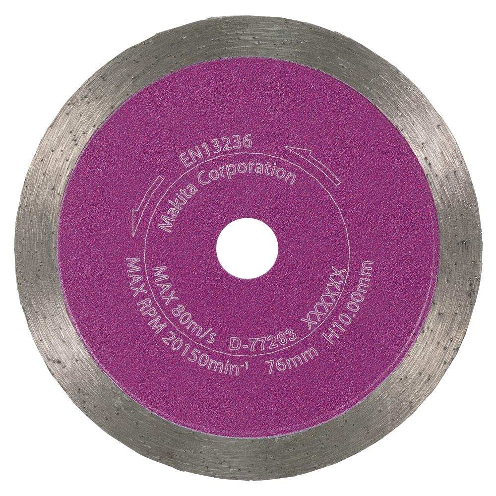 Makita 76mm diamond cutting disc for DMC300 cordless angle grinder