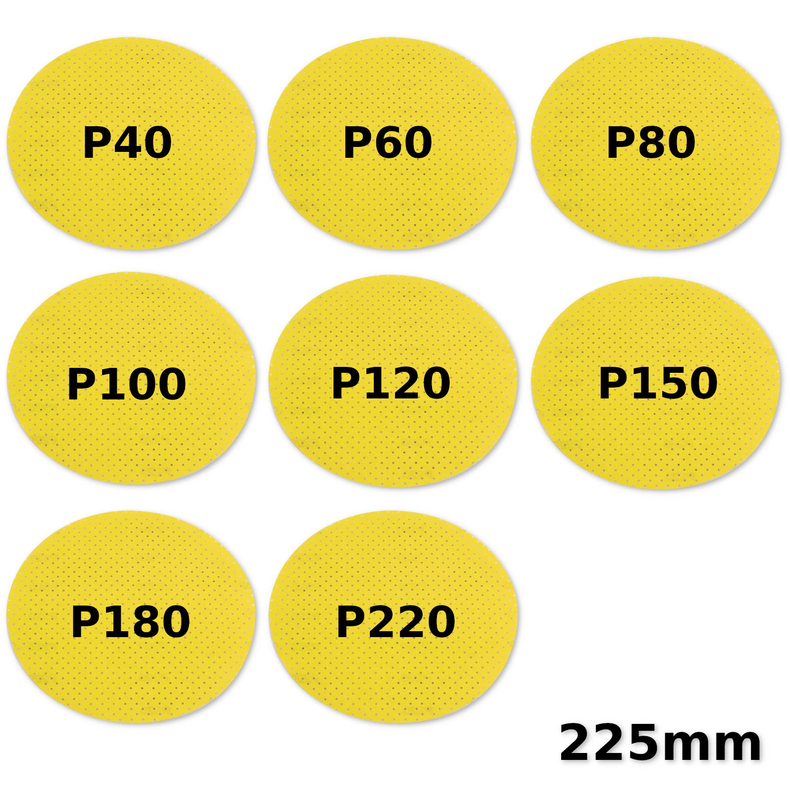 FLEX Schleifpapier Klett 225mm 25x Xtreme Plus D225 PF für Langhalsschleifer