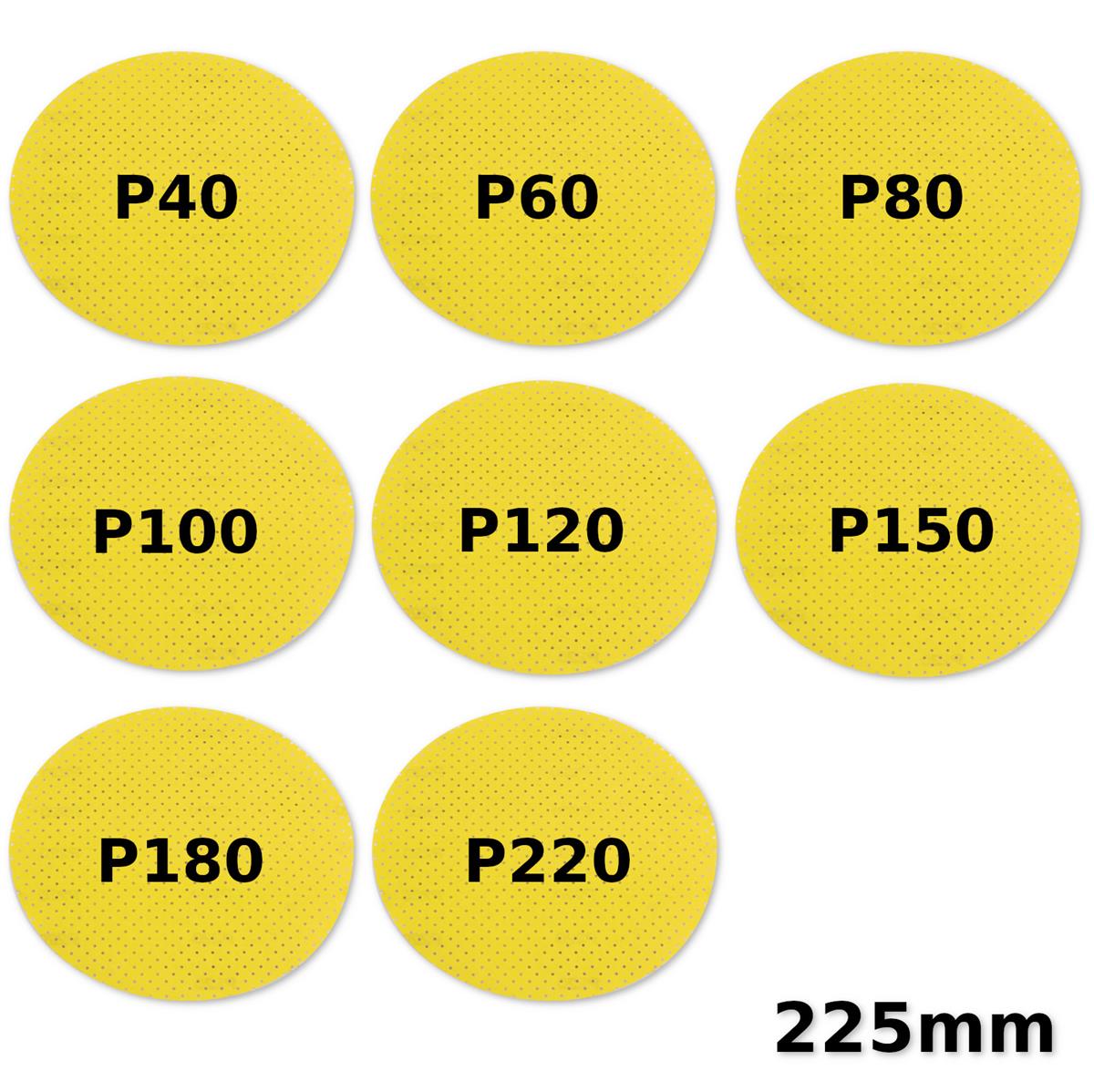 FLEX Sandpaper Hook and Loop 225mm 25x Xtreme Plus D225 PF for Long Neck Sanders