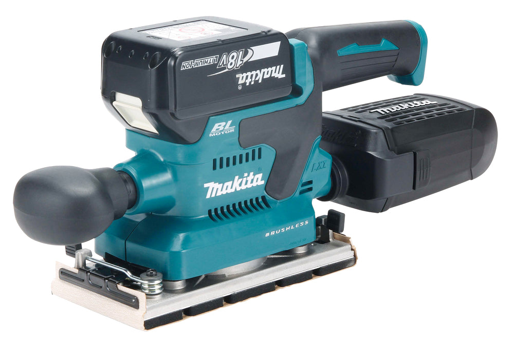 Makita Akku-Schwingschleifer 18V DBO382SZ + Schwäble Schaumstoffeinlage