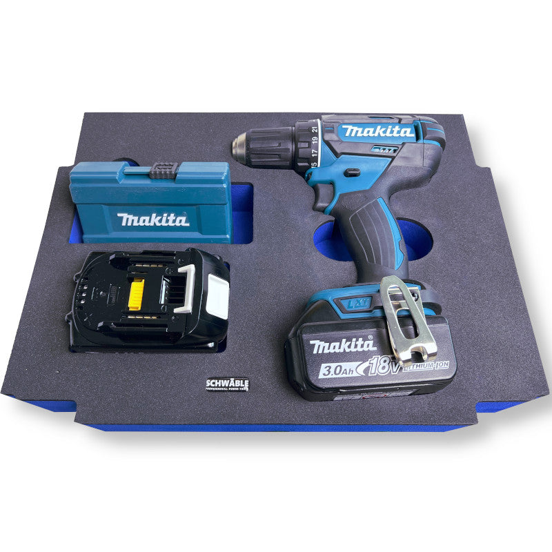 SCHWÄBLE® Schaumeinlage Schaumstoffeinlage für Makita Akku-Bohrschrauber DDF482