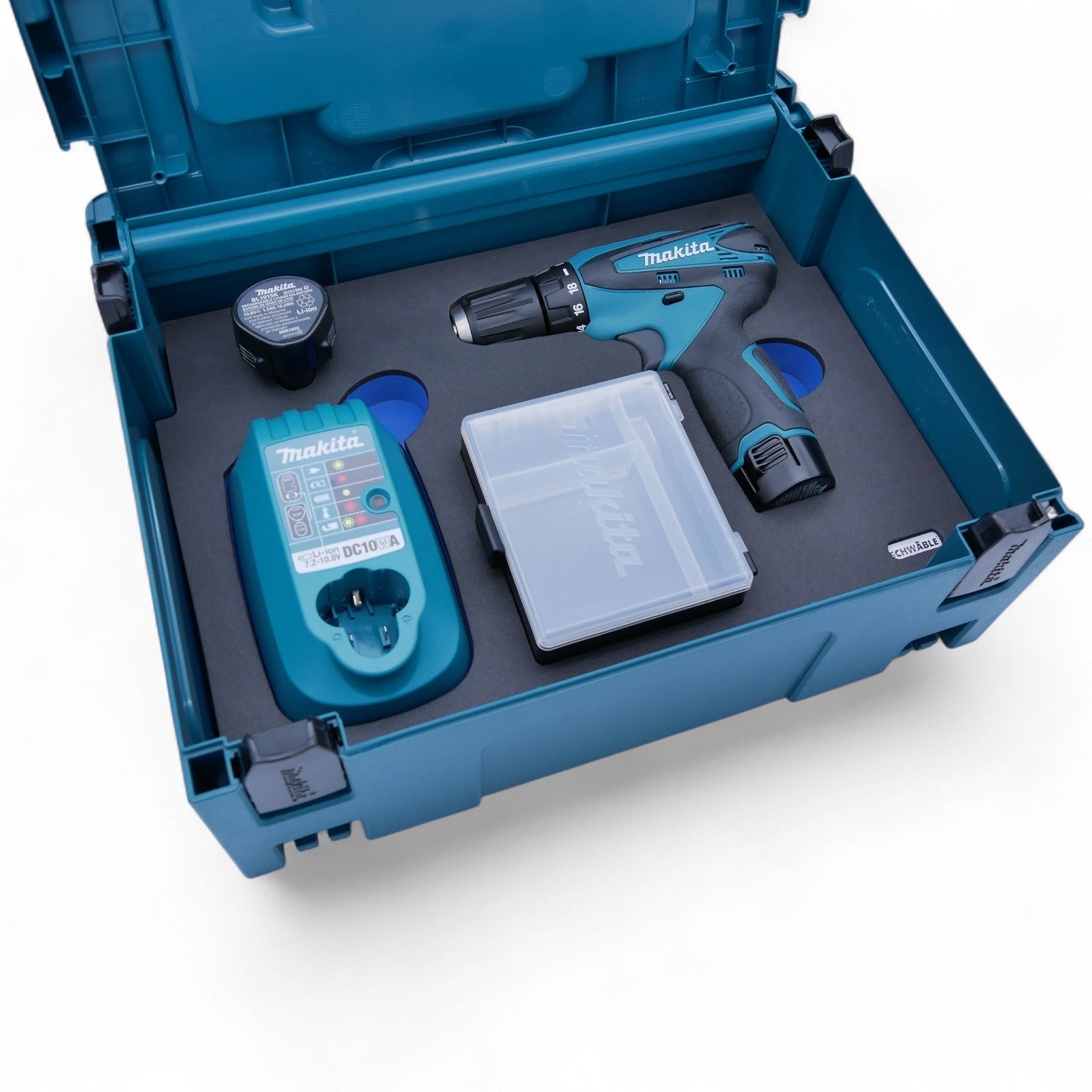 Makita Akku-Bohrschrauber 10,8V DF330DMP 2x Akkus im Makpac Gr.2