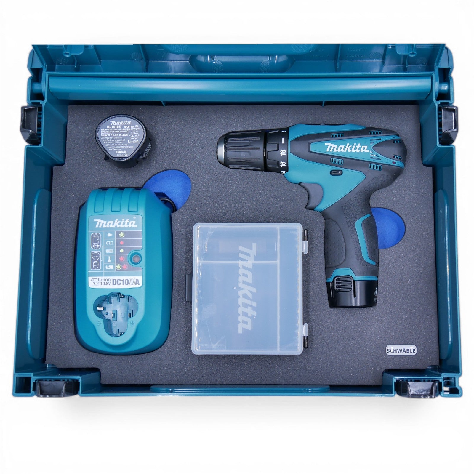 Makita Akku-Bohrschrauber 10,8V DF330DMP 2x Akkus im Makpac Gr.2