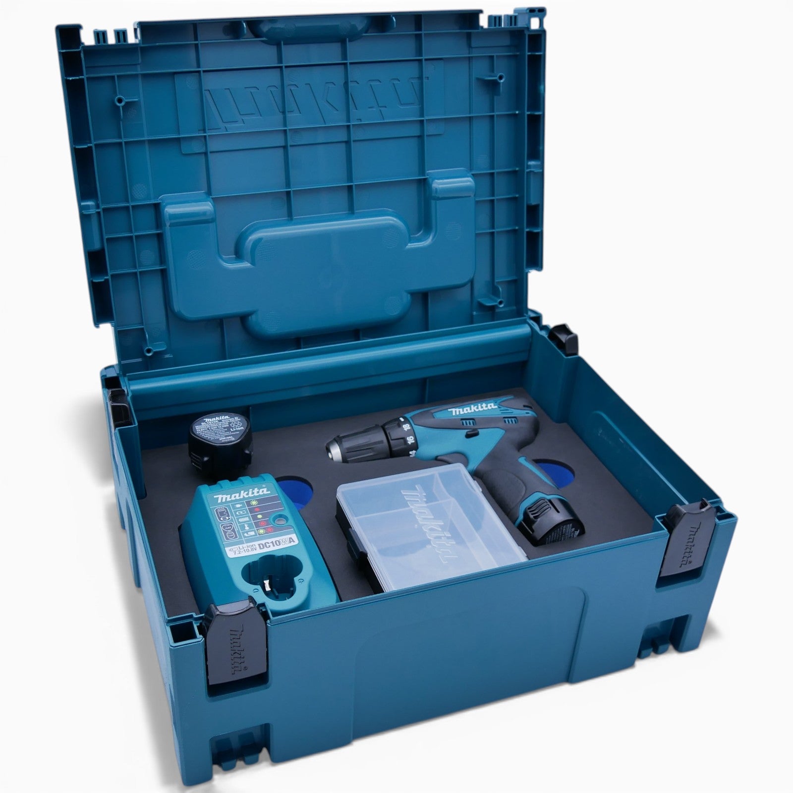Makita Akku-Bohrschrauber 10,8V DF330DMP 2x Akkus im Makpac Gr.2