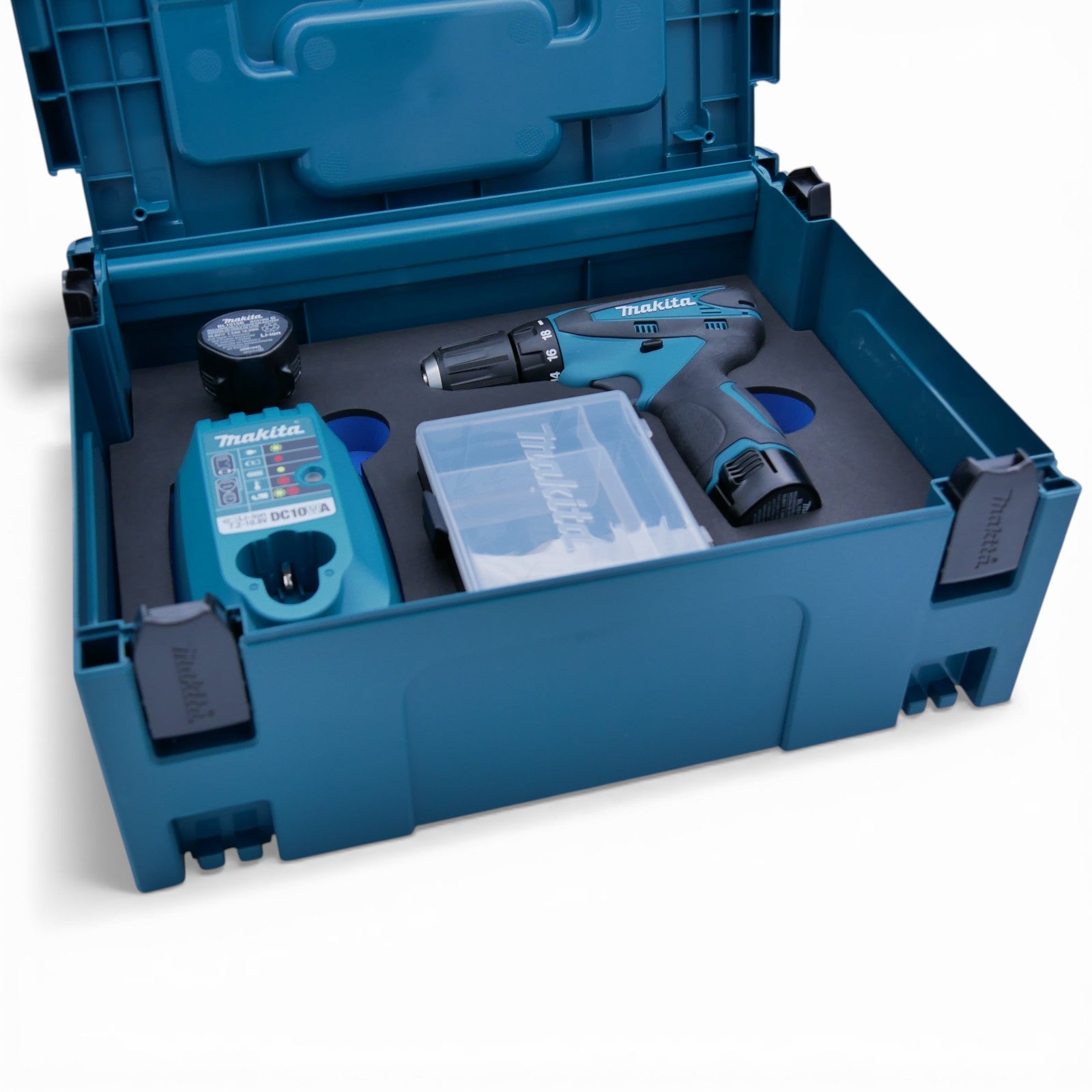 Makita Akku-Bohrschrauber 10,8V DF330DMP 2x Akkus im Makpac Gr.2