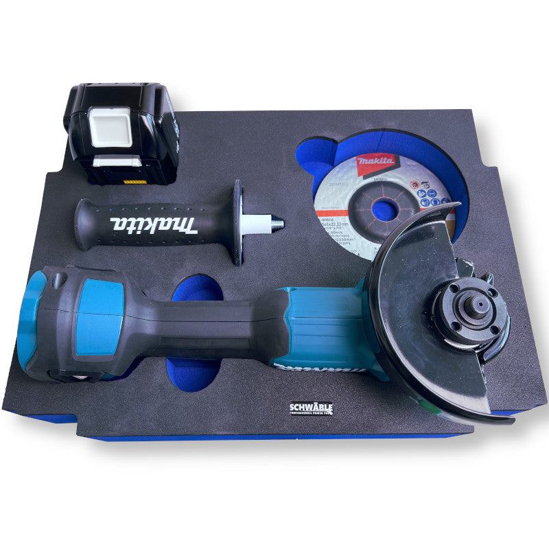 SCHWÄBLE® Schaumeinlage Schaumstoffeinlage für Makita Winkelschleifer DGA504