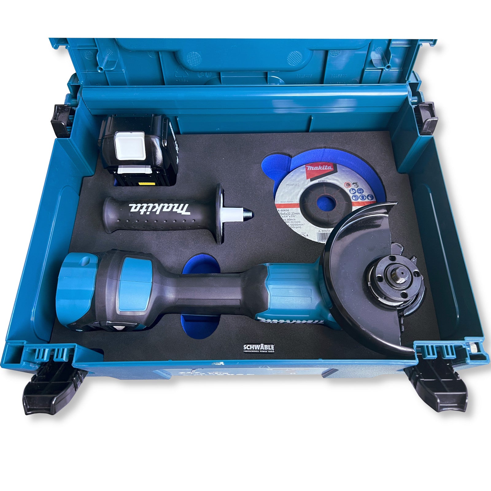 SCHWÄBLE® Schaumeinlage Schaumstoffeinlage f. Makita Akku-Winkelschleifer DGA519