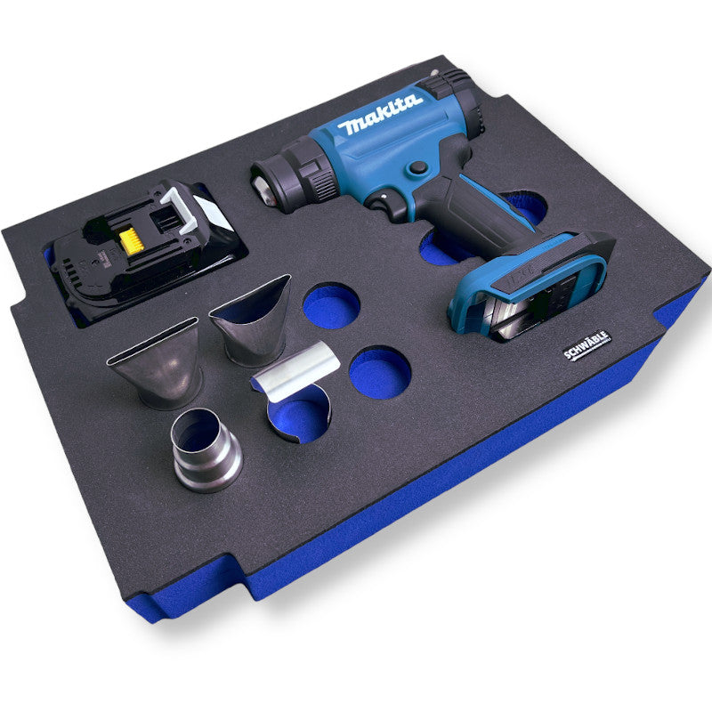 SCHWÄBLE® Schaumeinlage Schaumstoffeinlage für Makita Heißluftgebläse DHG181