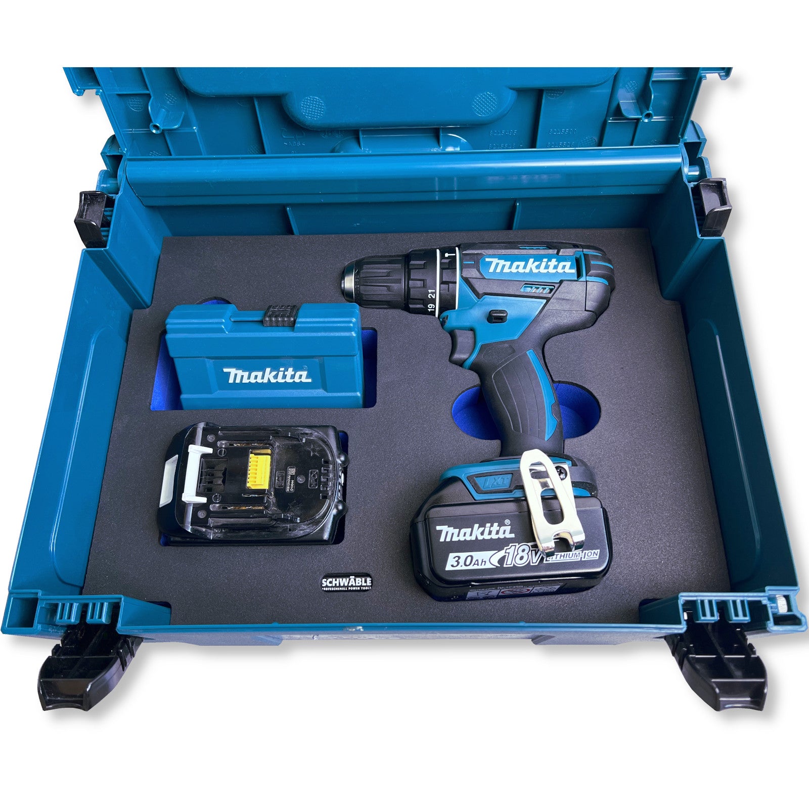 SCHWÄBLE® Schaumeinlage Schaumstoffeinlage für Makita Schlagbohrschrauber DHP482